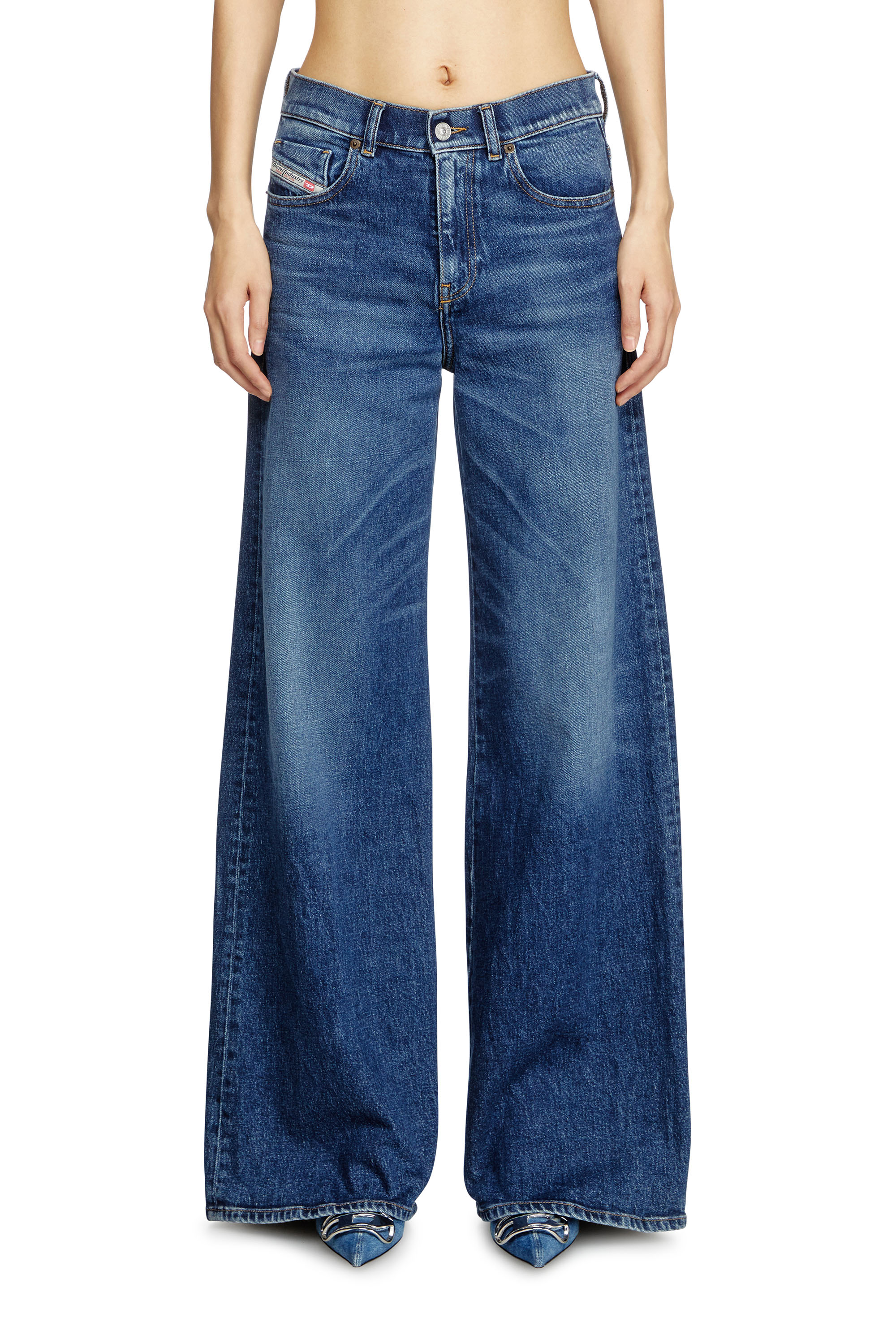 Diesel - Woman's Flare Jeans 1978 D-Akemi 09L21, Dark Blue - 1