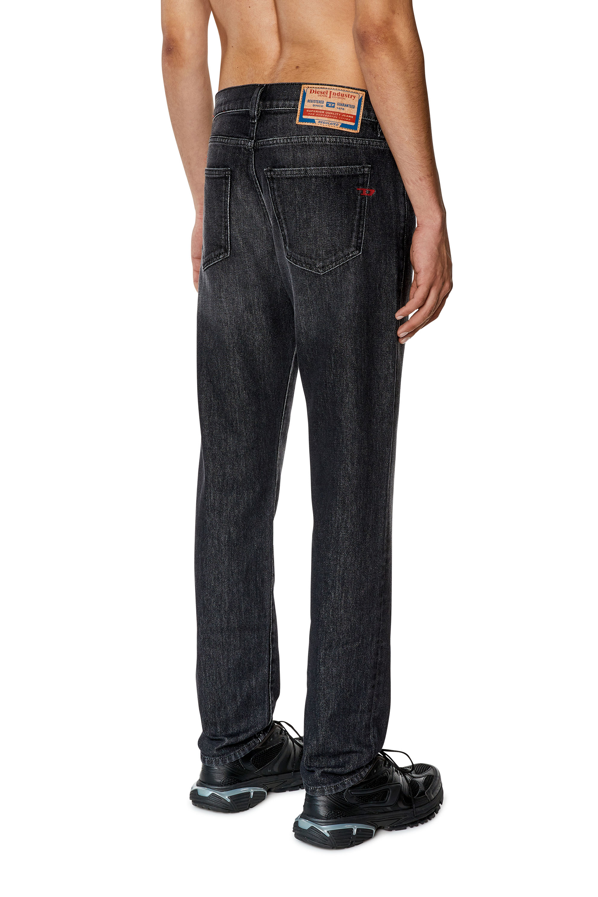 Diesel - 2019 D-Strukt 09F75 Slim Jeans, Black/Dark grey - Image 2