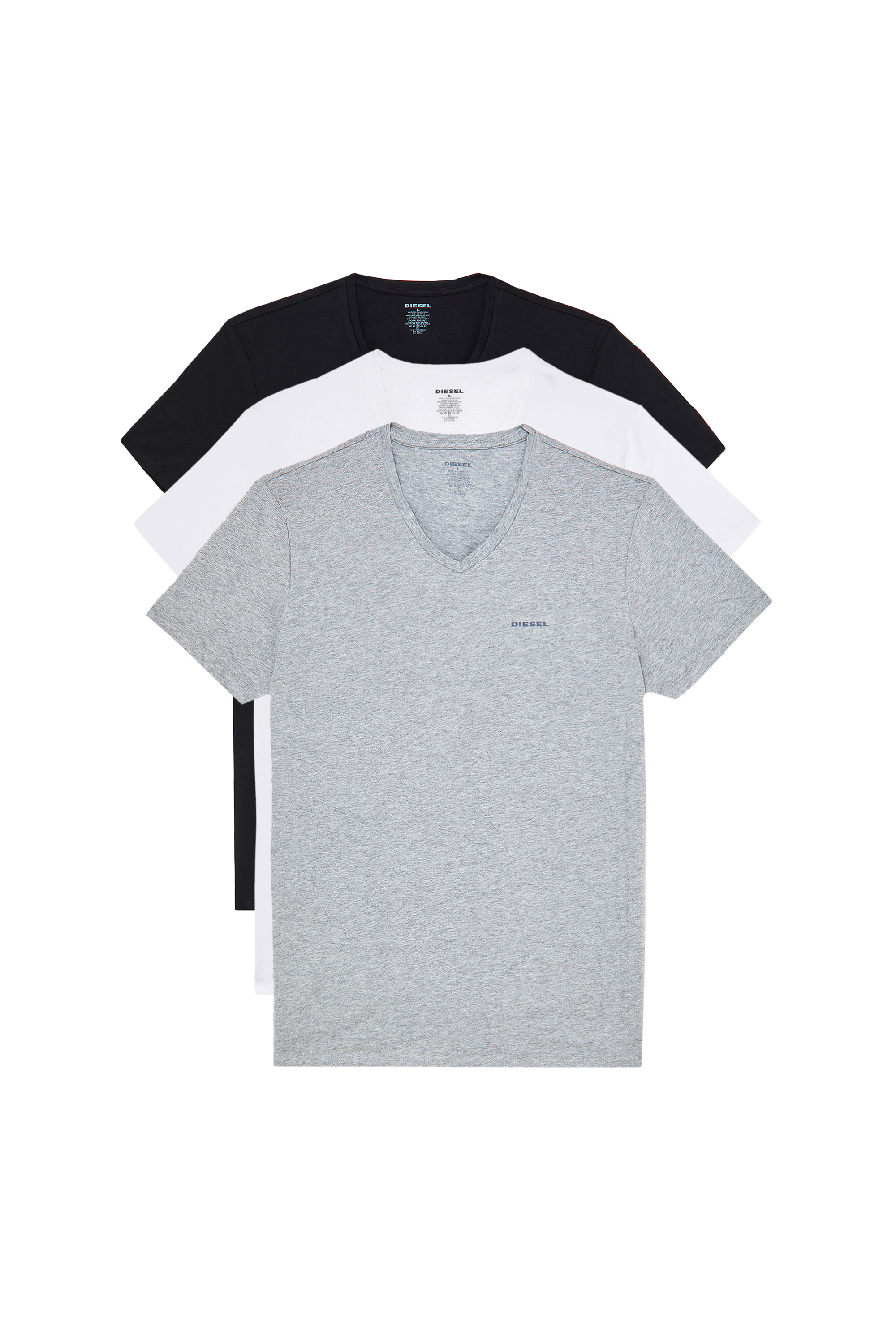 UMTEE-JAKE-VTHREEPAC, Grey - Tops