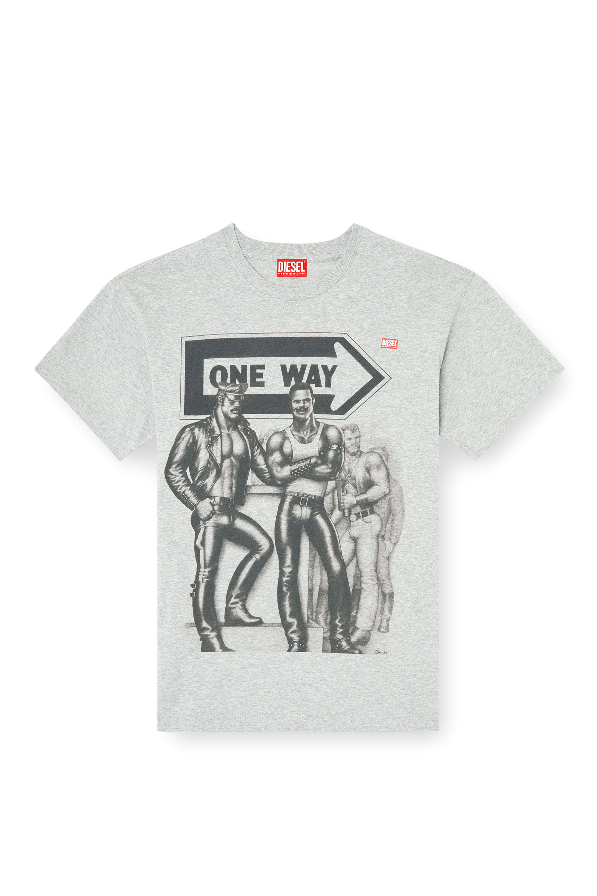 Diesel - PR-T-NORM-TOM25, Unisex's T-shirt with graphic print in Grey - 2