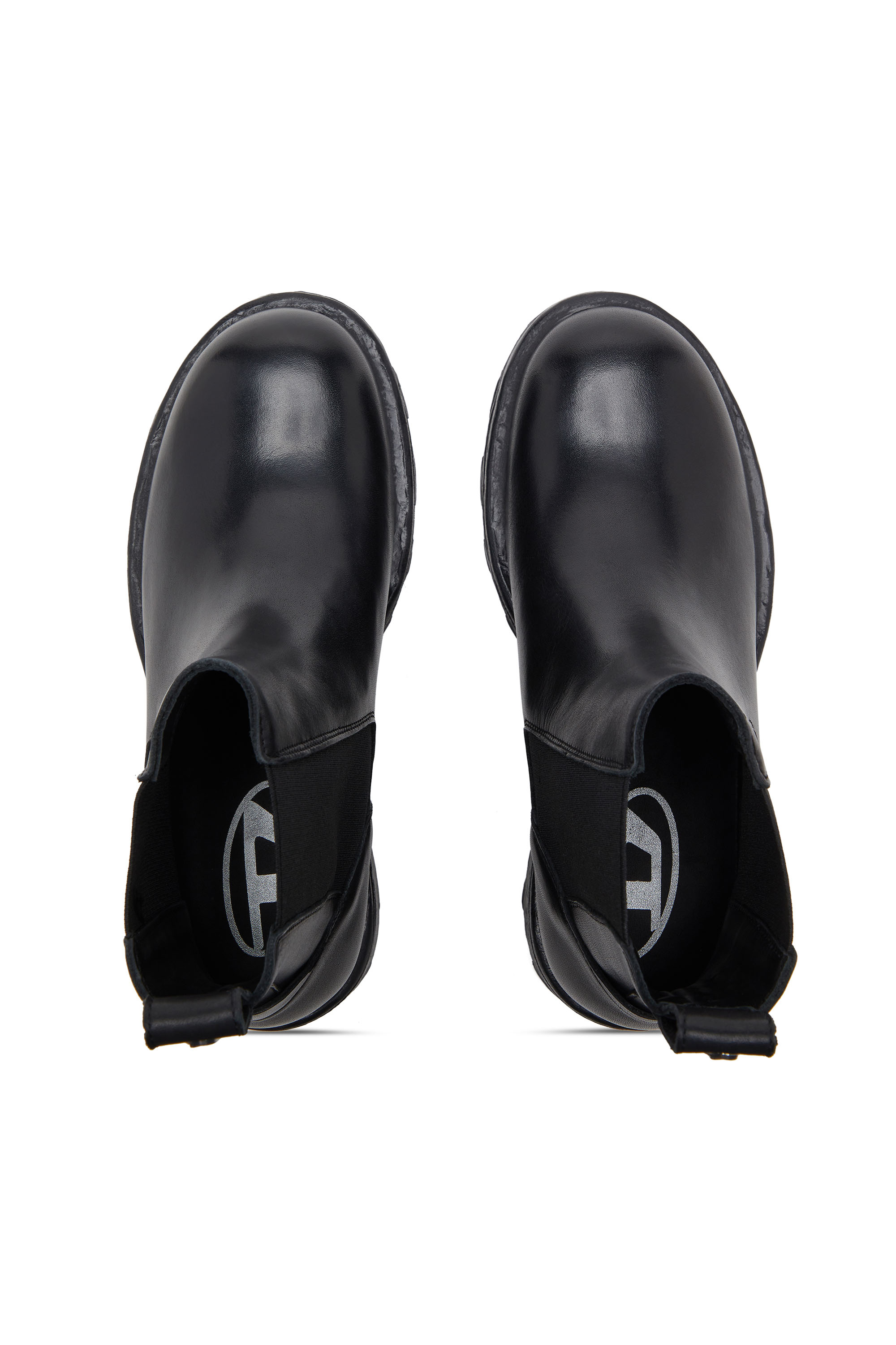 Diesel - D-HAMMER CH, Man's D-Hammer-Chelsea boots in leather in Black - 4