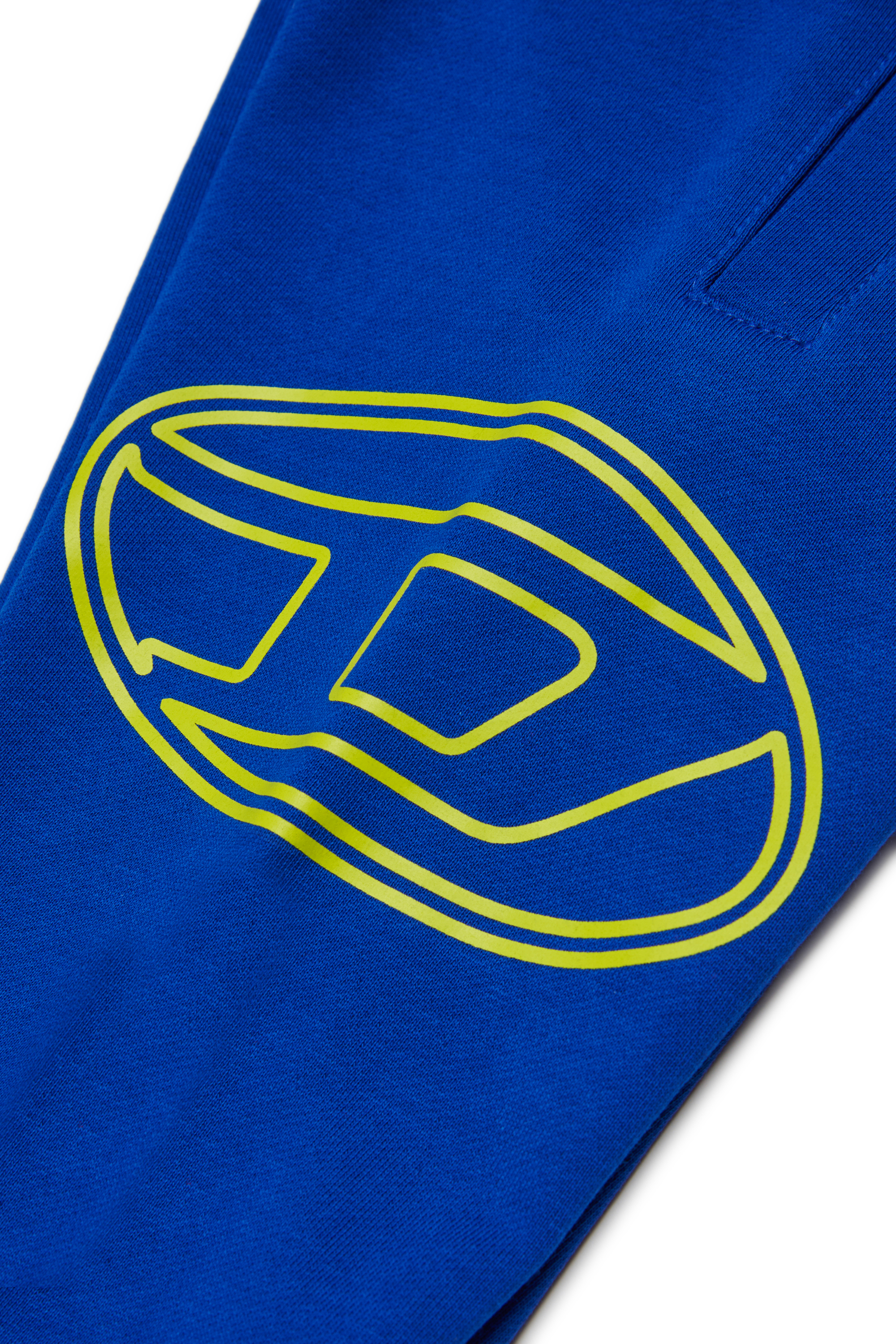 Diesel - PTIMOTYB, Unisex's Cotton pants with graphic print in Blue - 4