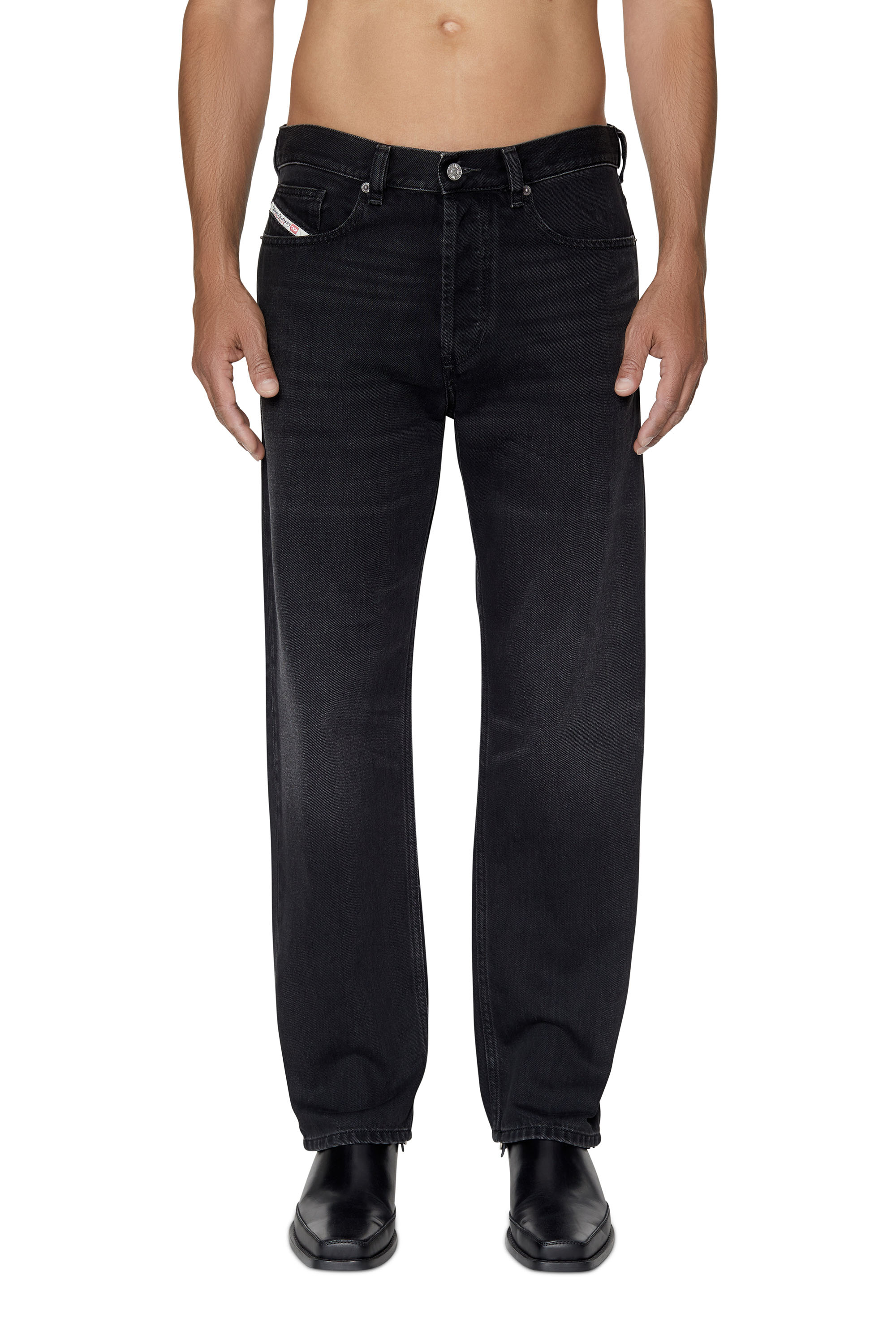 2010 09B88 Straight Jeans, Black/Dark grey - Jeans
