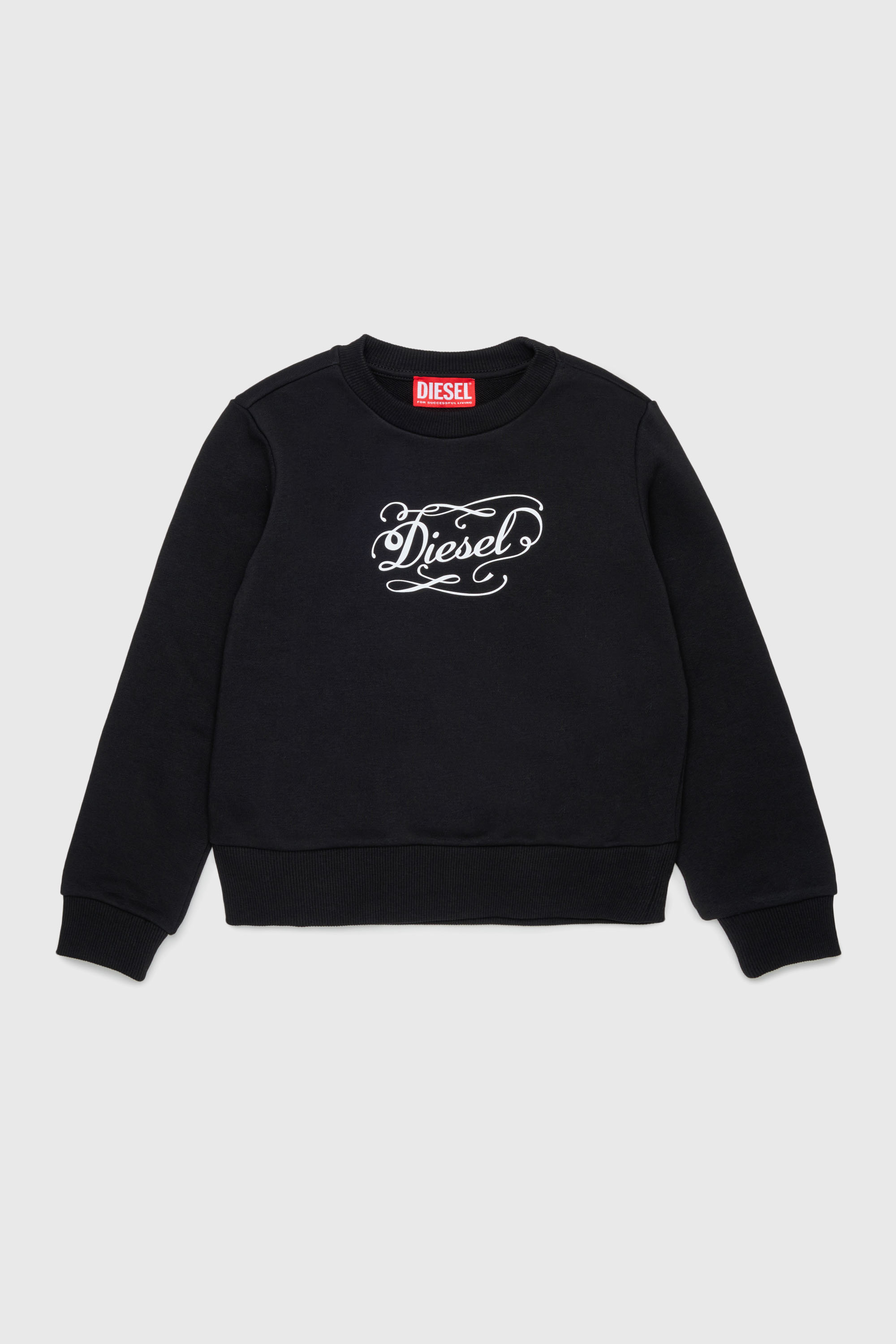 Sweatshirt with whimsical logo print