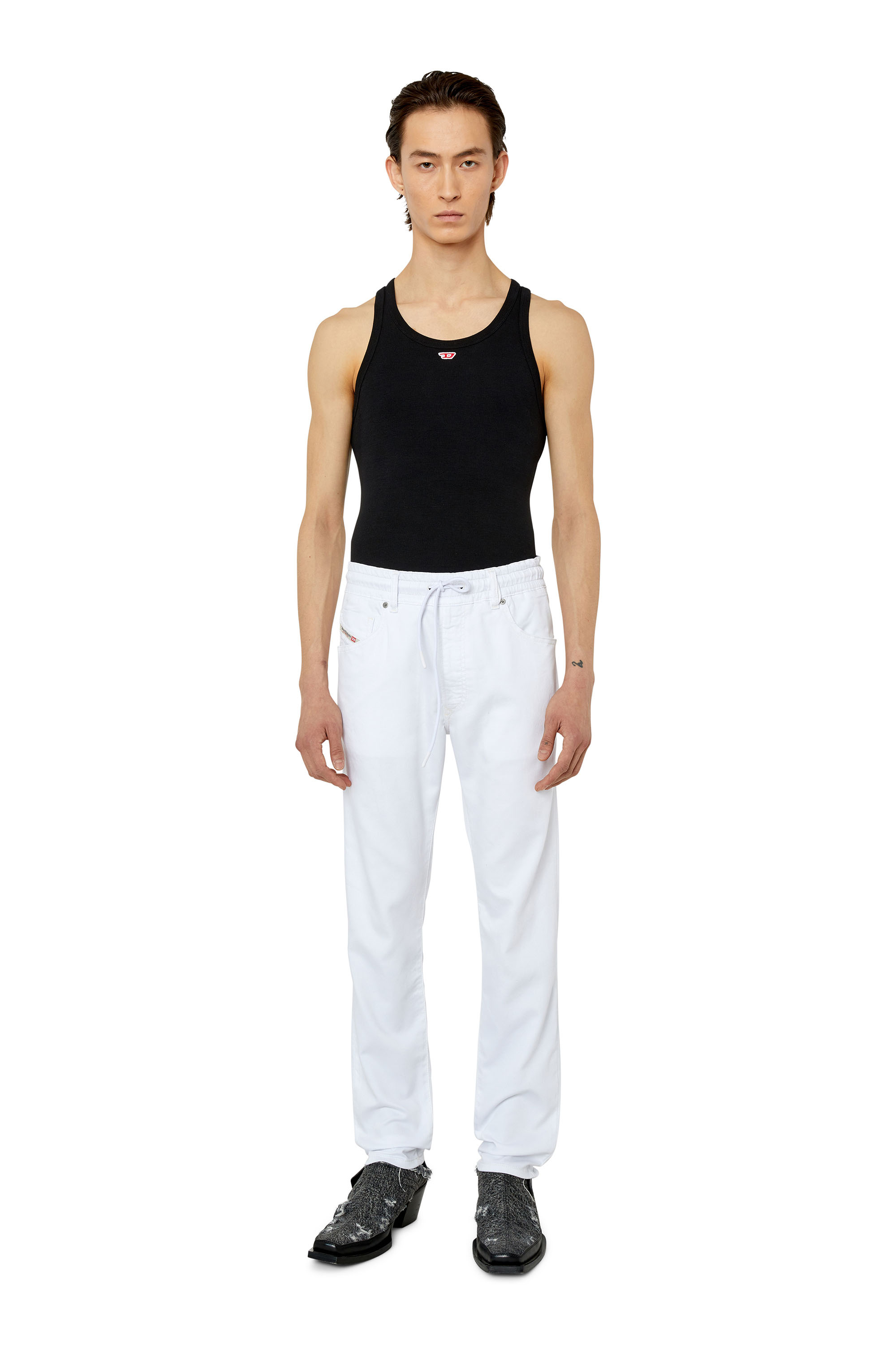 Diesel - Tapered Krooley JoggJeans® 0684U, White - Image 4