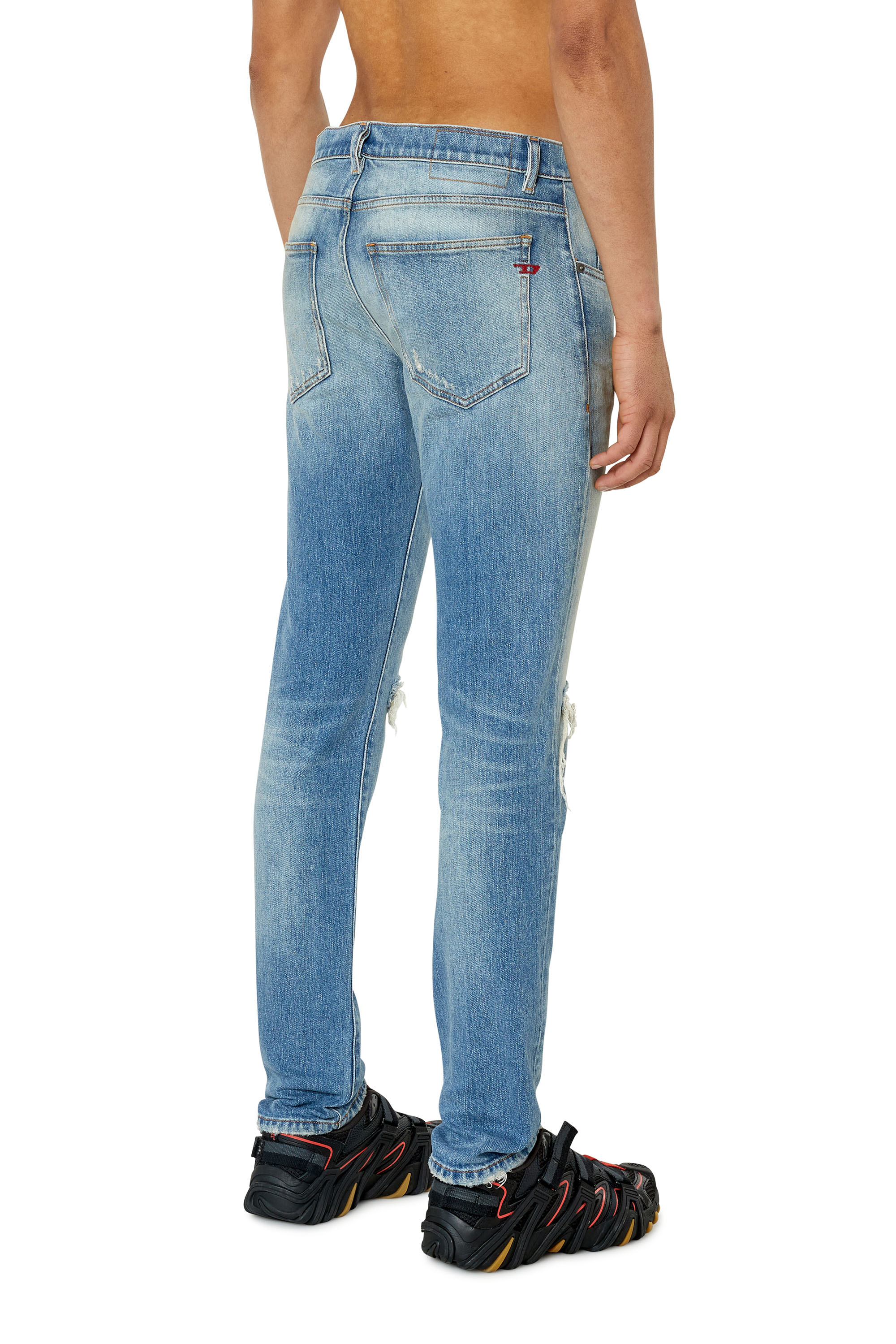 Diesel - Slim Jeans 2019 D-Strukt 007P3, Light Blue - Image 2
