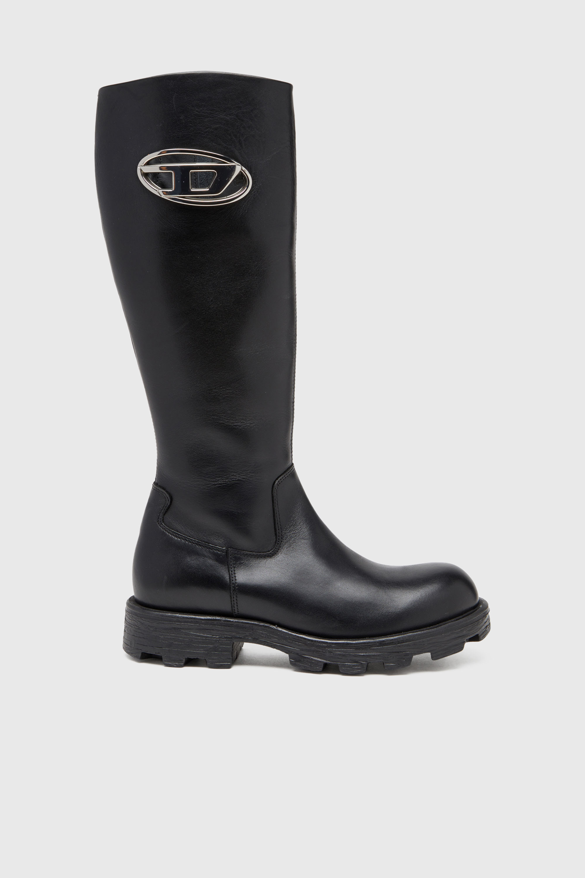 D-Hammer-Leather knee-high boots