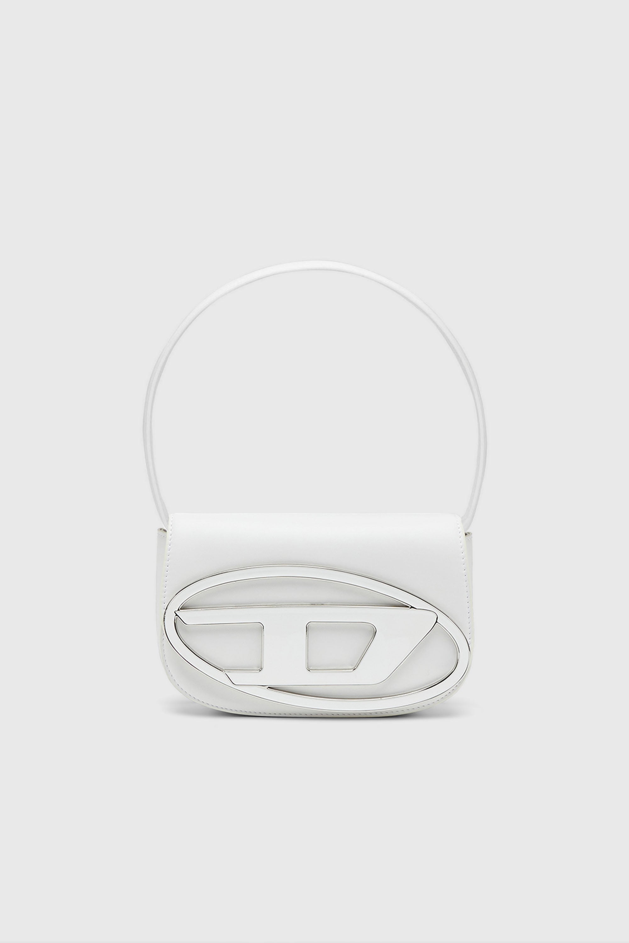 Diesel - 1DR, Woman's 1DR-Iconic shoulder bag in nappa leather in White - 1