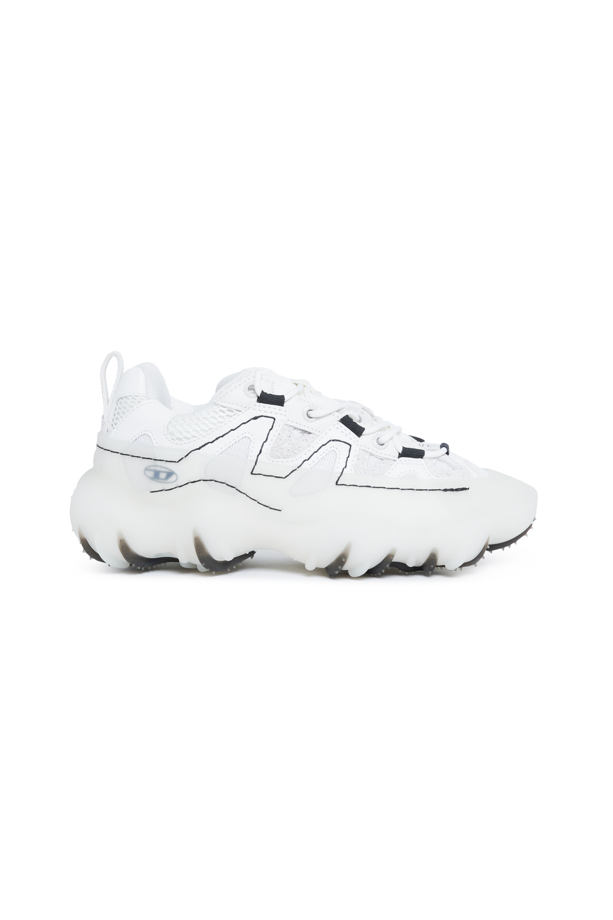 Diesel - S-PROTOTYPE P1, Unisex's Sneakers in mesh, leather and ripstop in White - 2