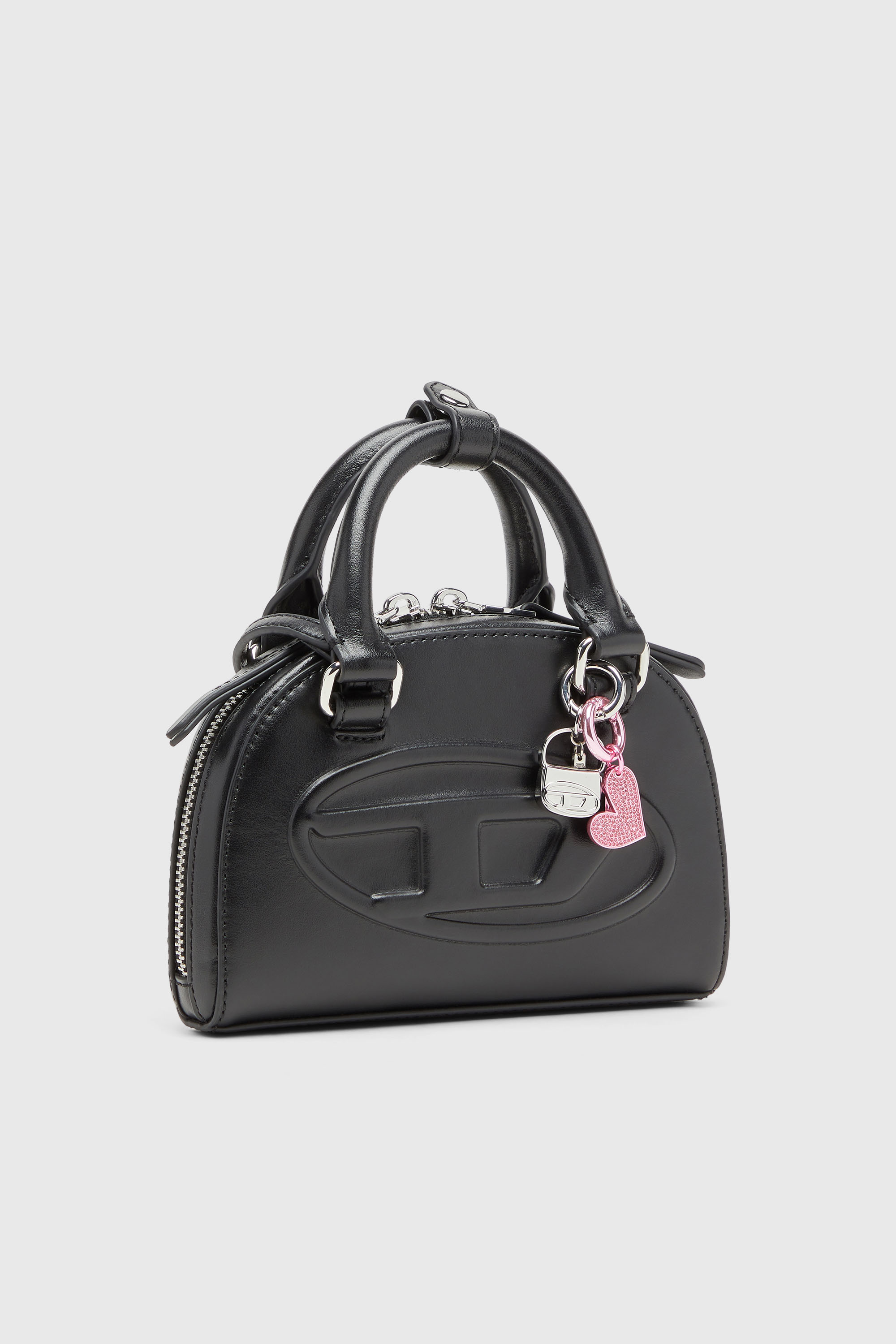 Diesel - CHARM-1DR, Woman's Metal charm with mini 1DR charm in Silver - 3