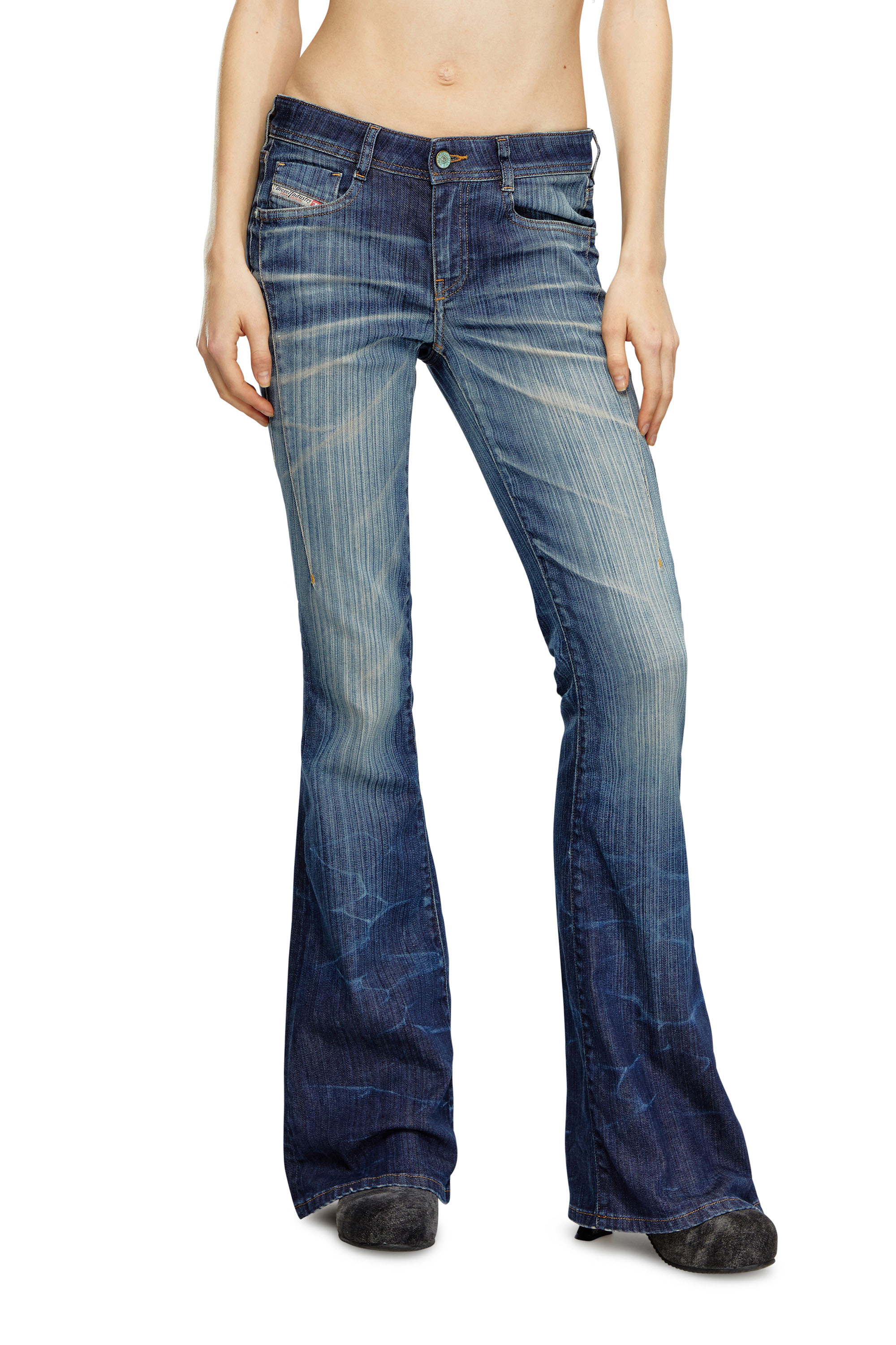 Diesel - Bootcut and Flare Jeans 1969 D-Ebbey 09I03, Dark Blue - Image 1