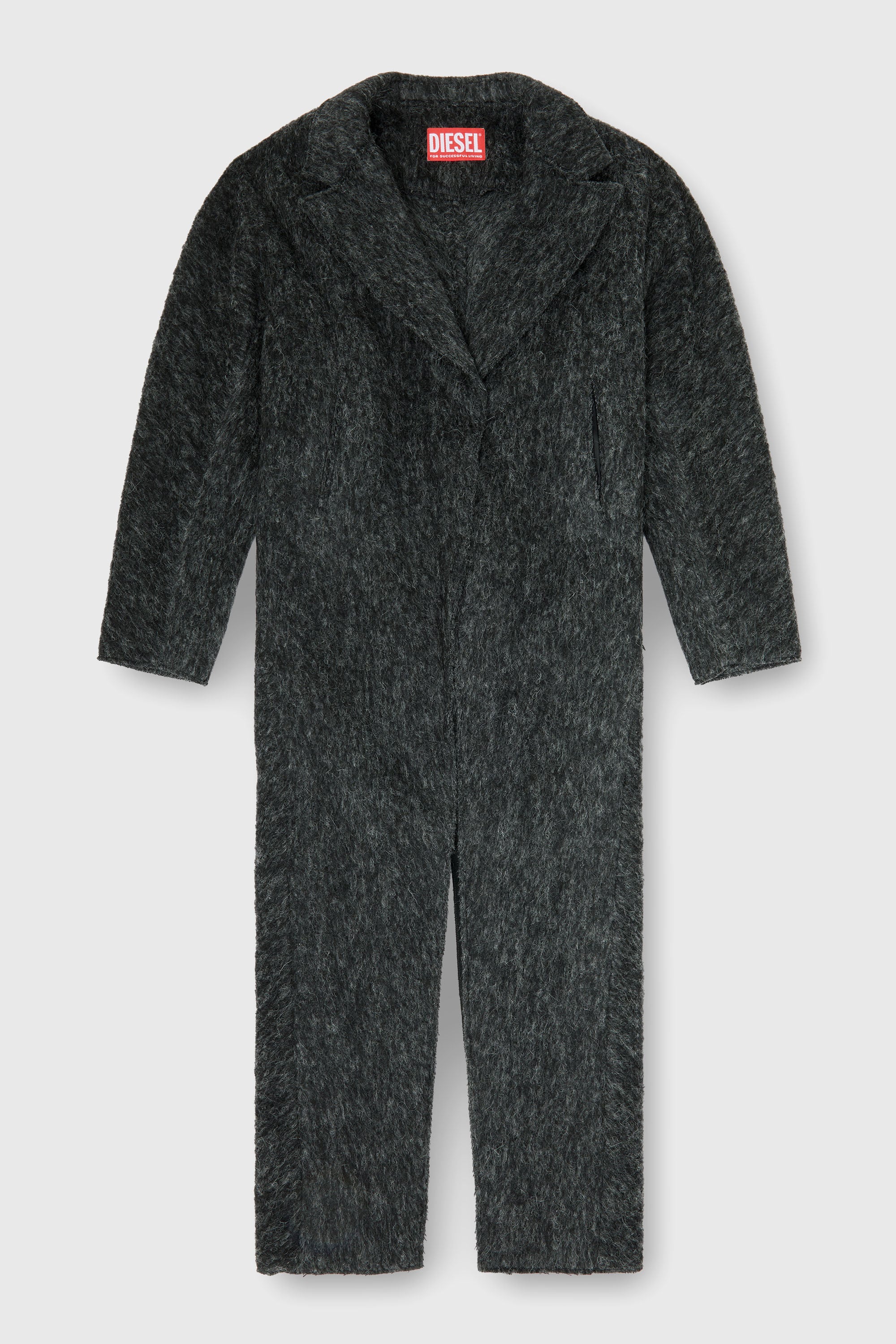 Diesel - W-SAYTA, Woman's Long coat in wool and alpaca blend in null - 2