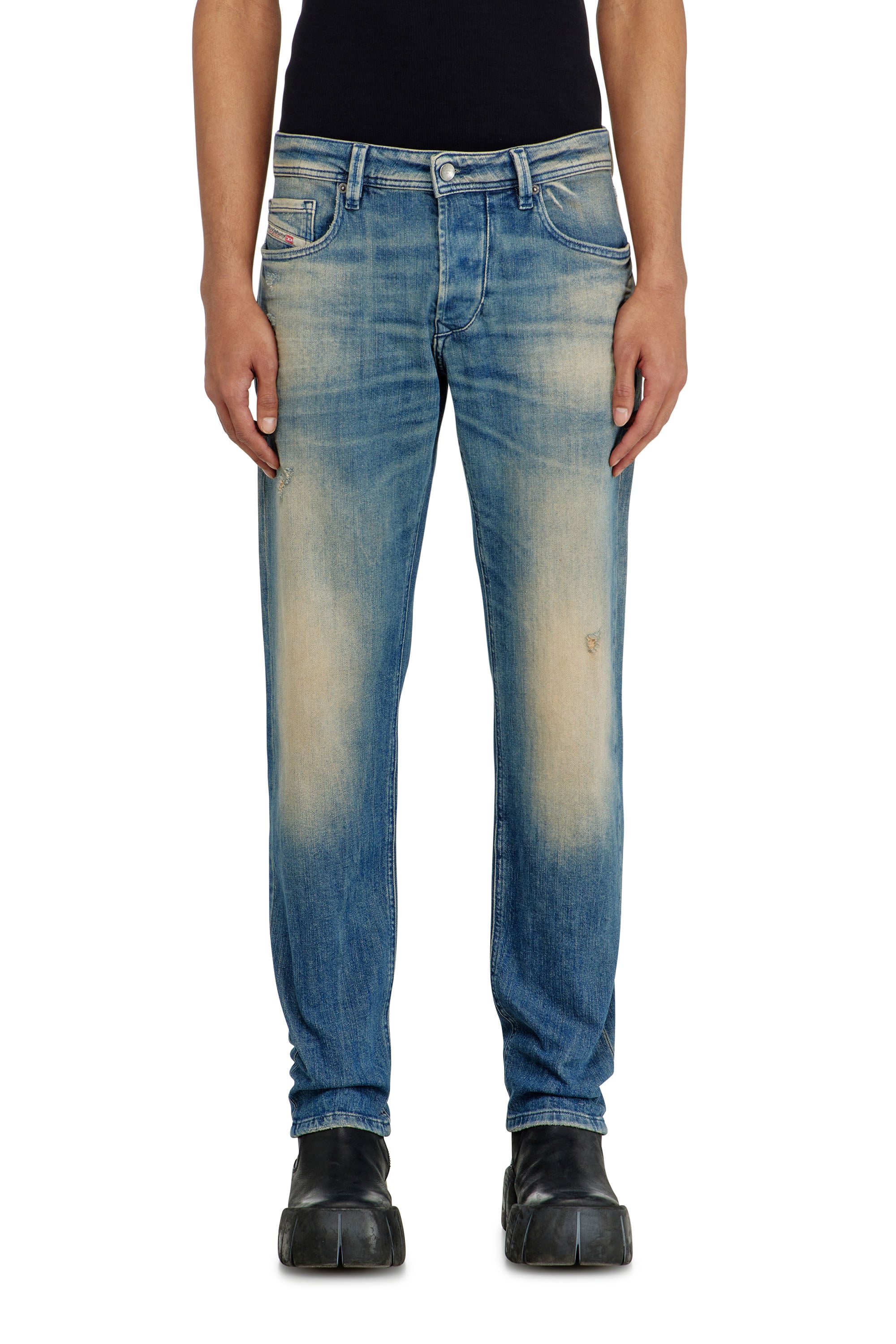 Diesel - Man's Regular 2030 D-Krooley Joggjeans&reg; 068XU, Dark Blue - 1