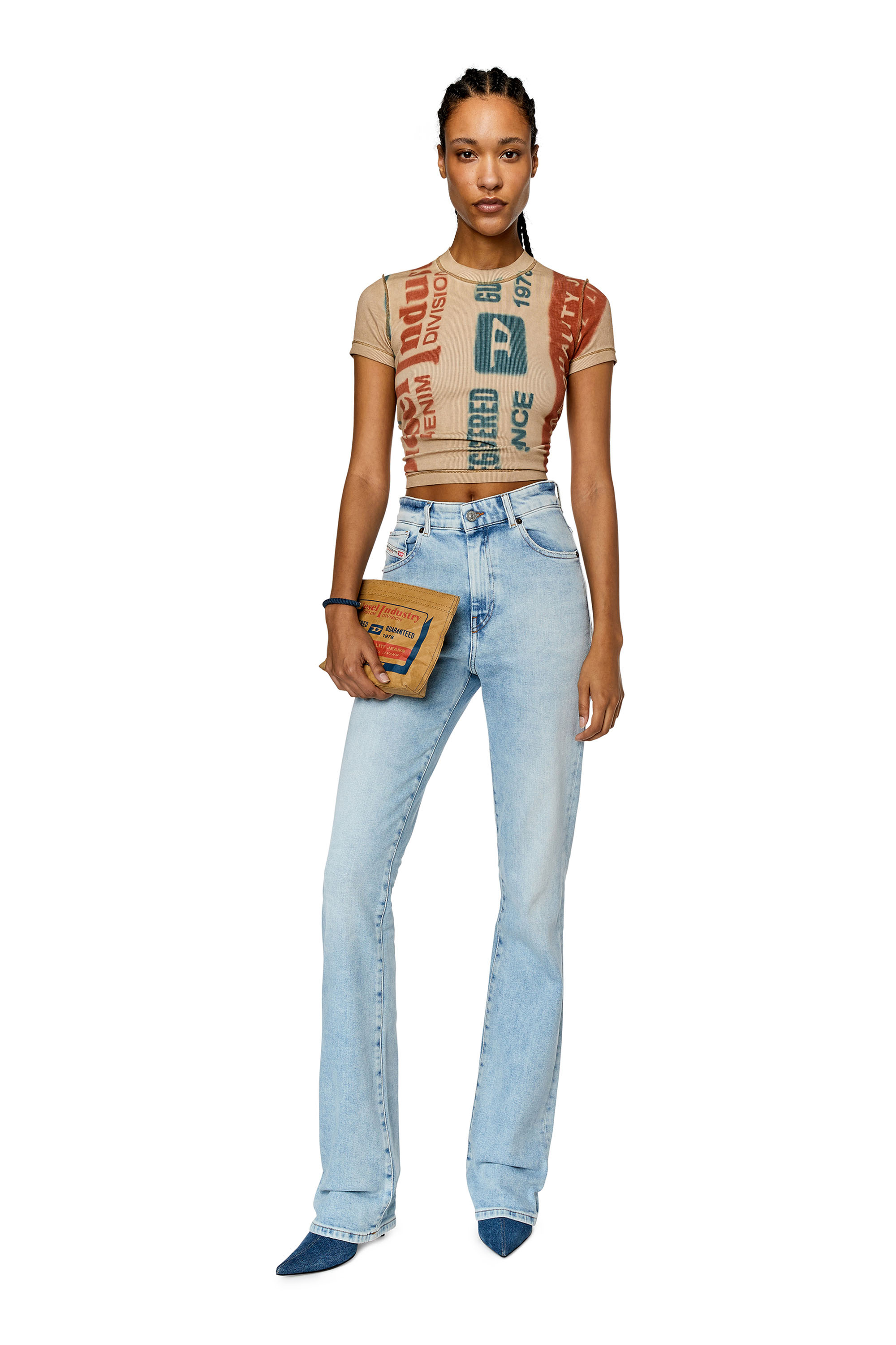 Diesel - 2003 D-Escription 09E81 Bootcut and Flare Jeans, Light Blue - Image 4