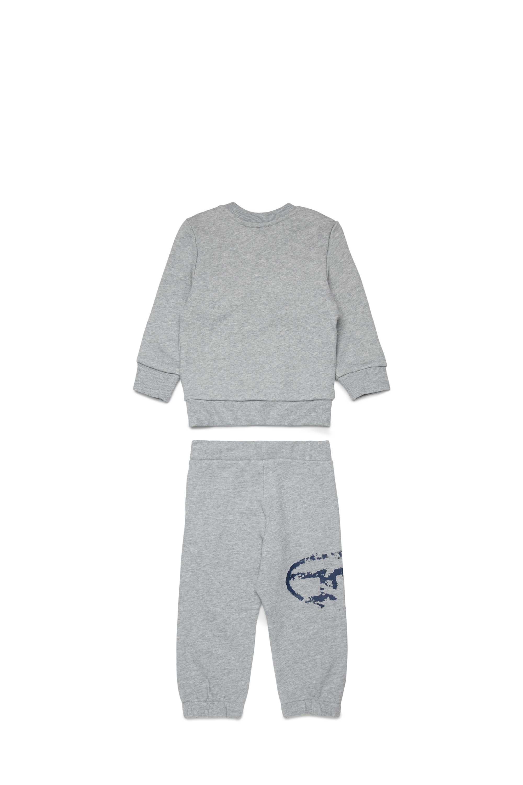 Diesel - SBOXTN5BLONGB-SET, Unisex's Baby clothes set with distressed Oval D in Grey - 2