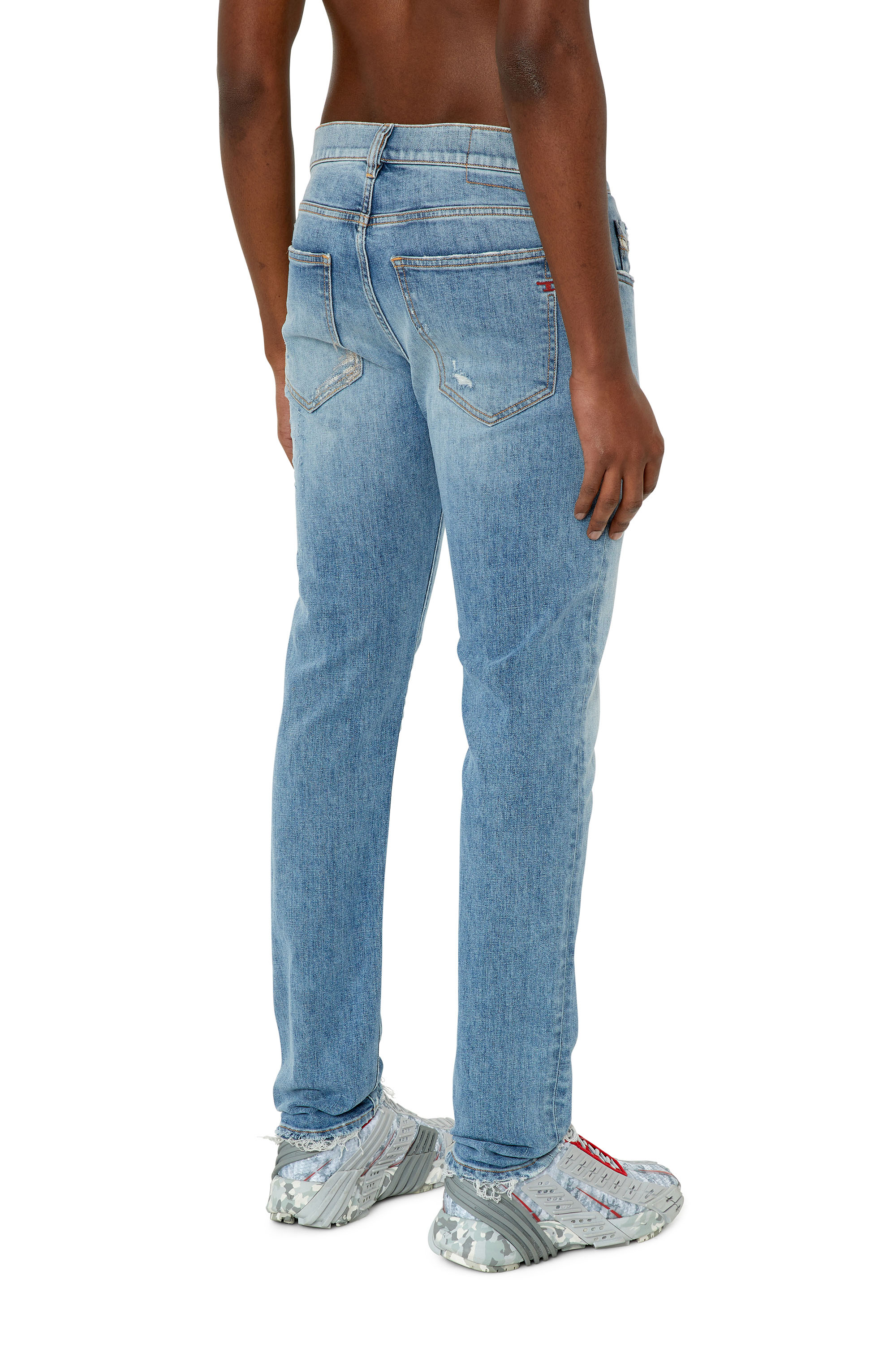 Diesel - Slim Jeans 2019 D-Strukt 09E73, Light Blue - Image 2