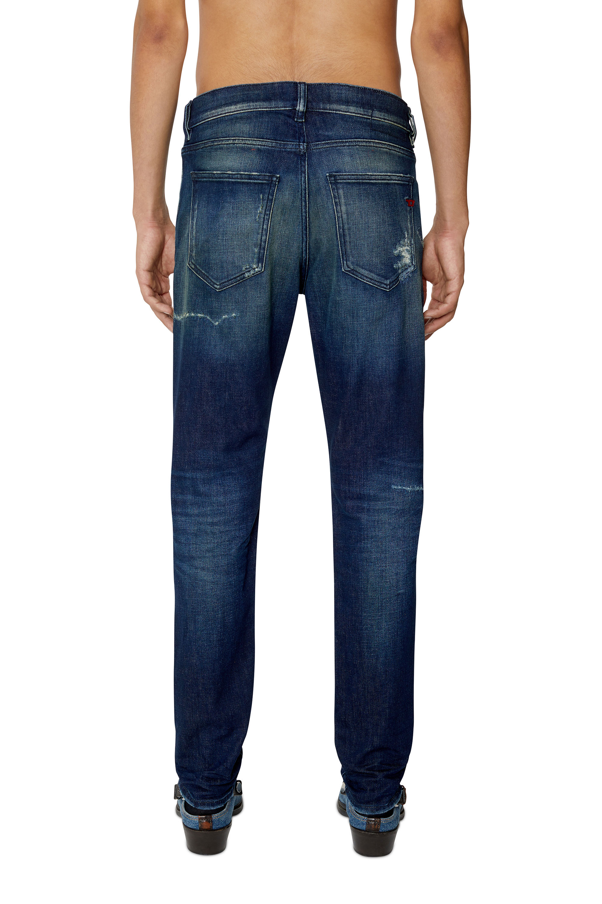 Diesel - Slim Jeans 2019 D-Strukt 09F57, Dark Blue - Image 2