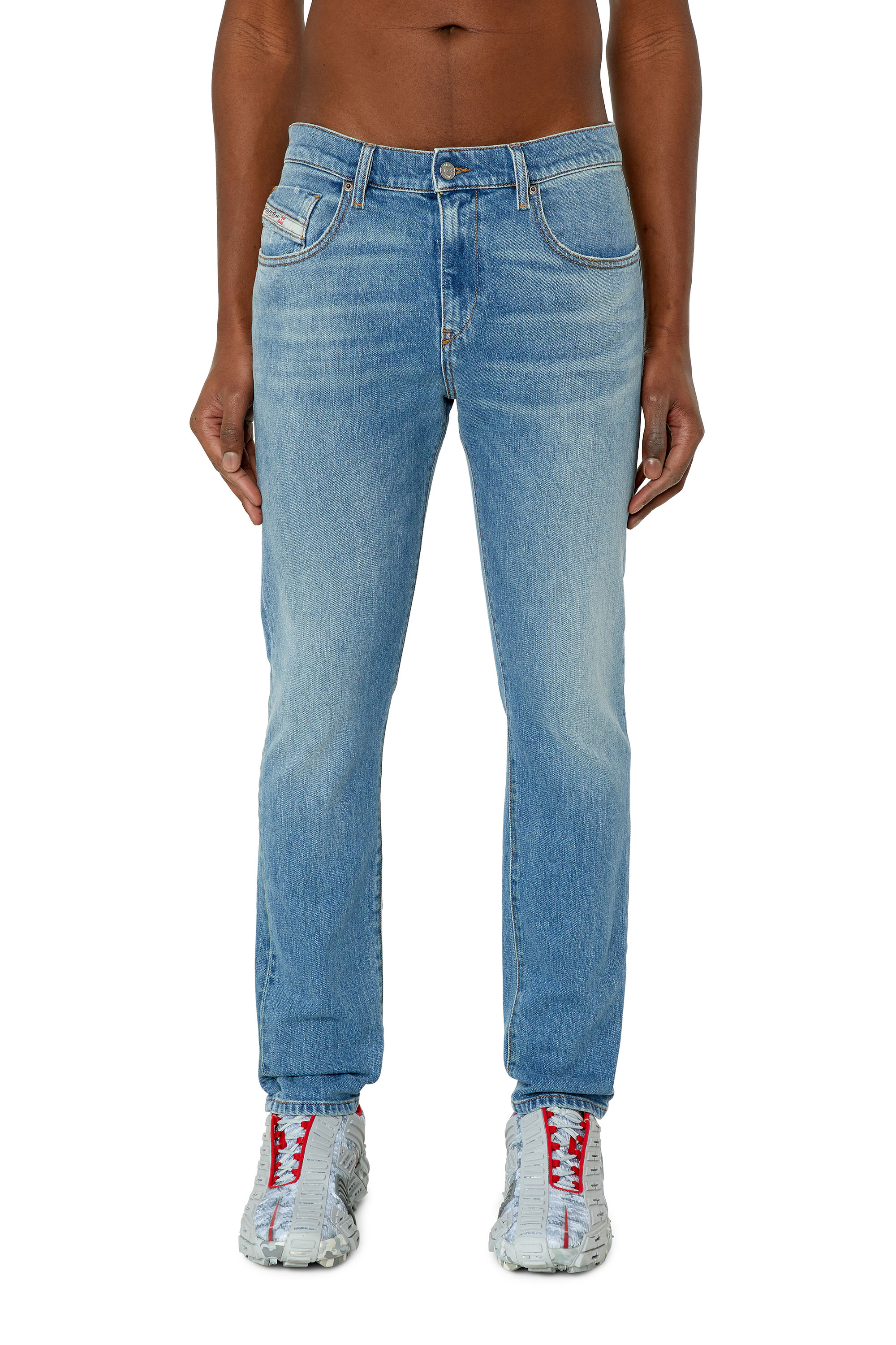 Diesel - Slim Jeans 2019 D-Strukt 007L3, Light Blue - Image 1