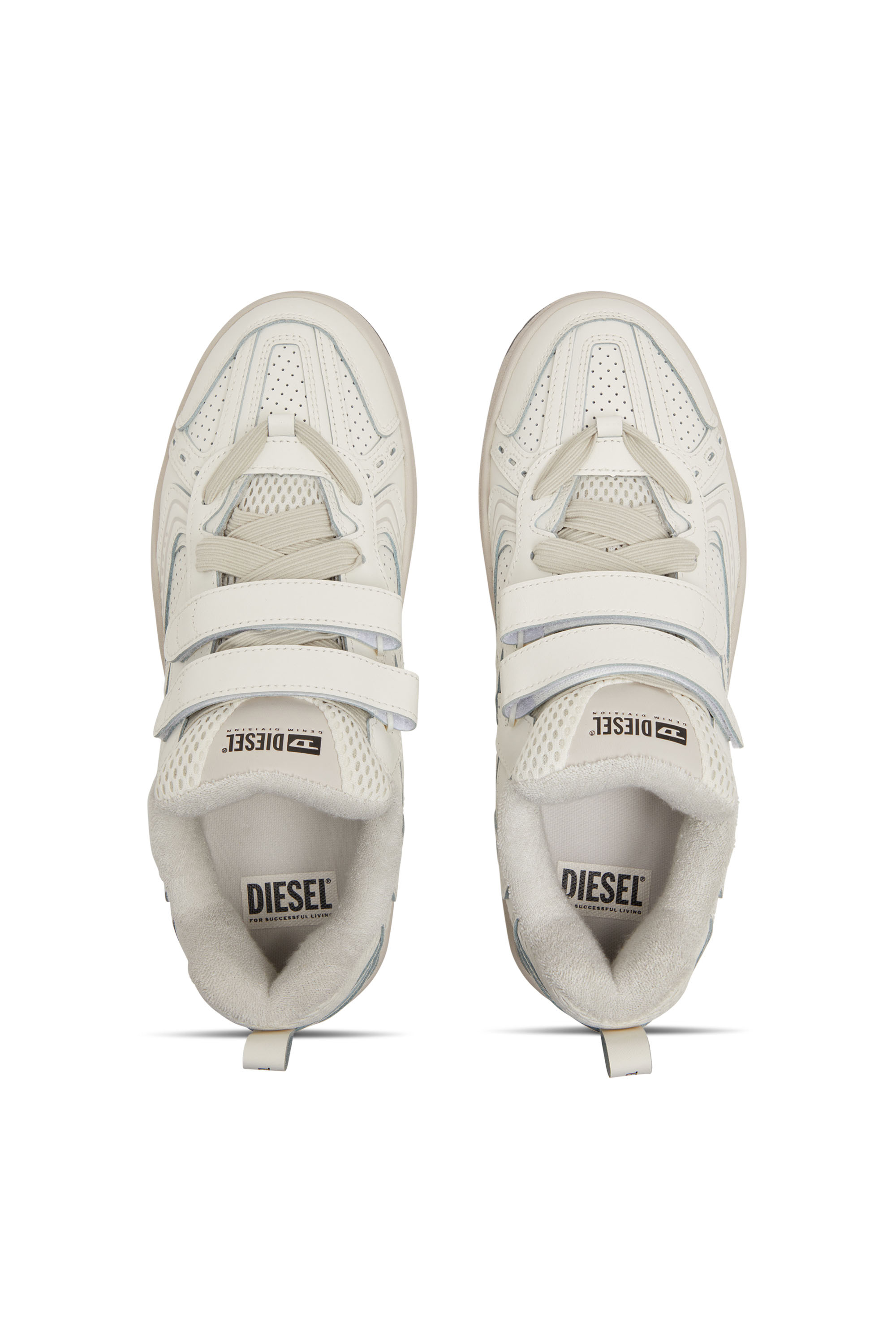 Diesel - S-UKIYO SKT, Man S-Ukiyo-Monochrome sneaker with straps in White - Image 5