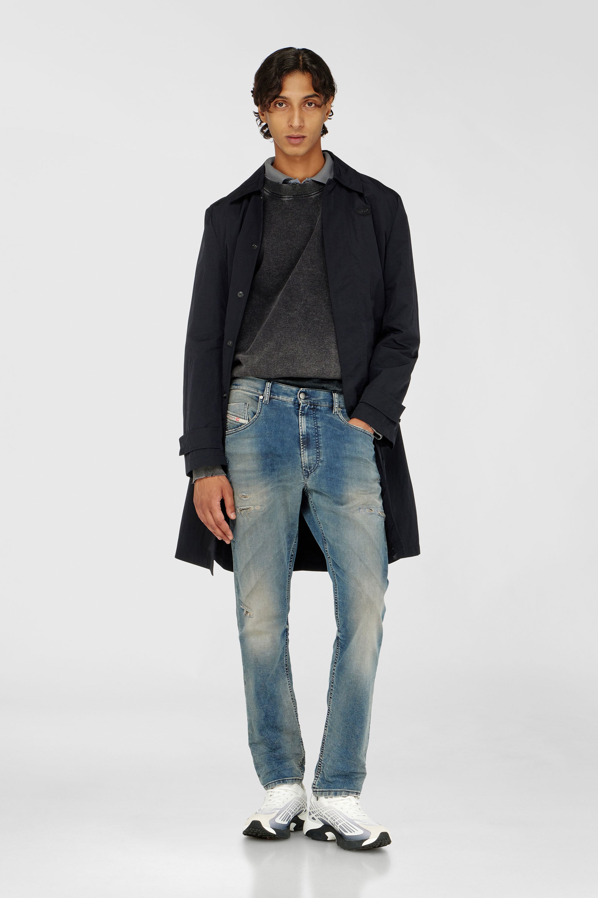 Diesel - Man's Regular 2032 D-Krooley-BW Joggjeans&reg; 068WY, Medium blue - 1