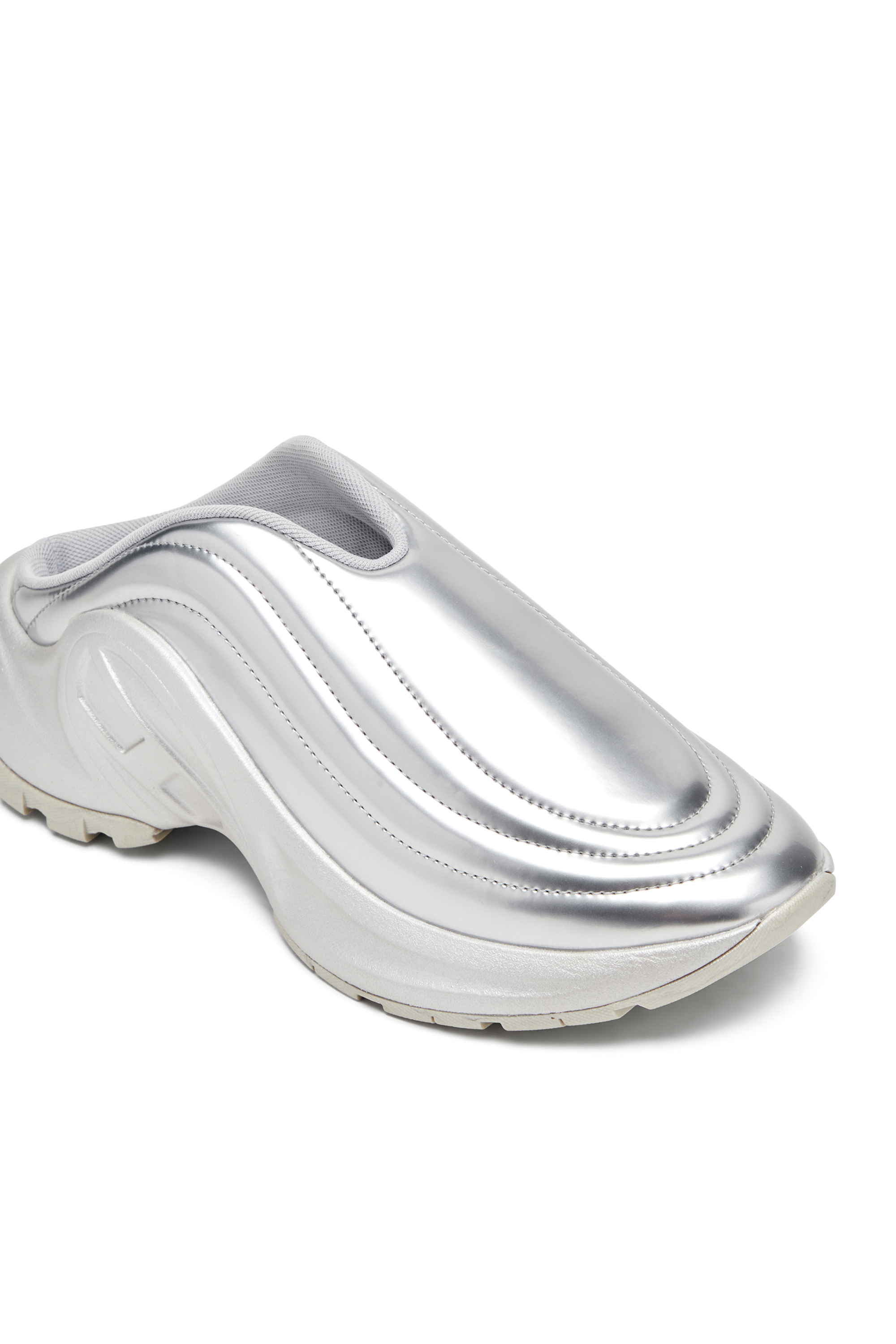 S-D-RUNNER MULE X, Silver Diesel - S-D-RUNNER MULE X, Unisex's S-D-Runner-Metallic mules in Silver - 6