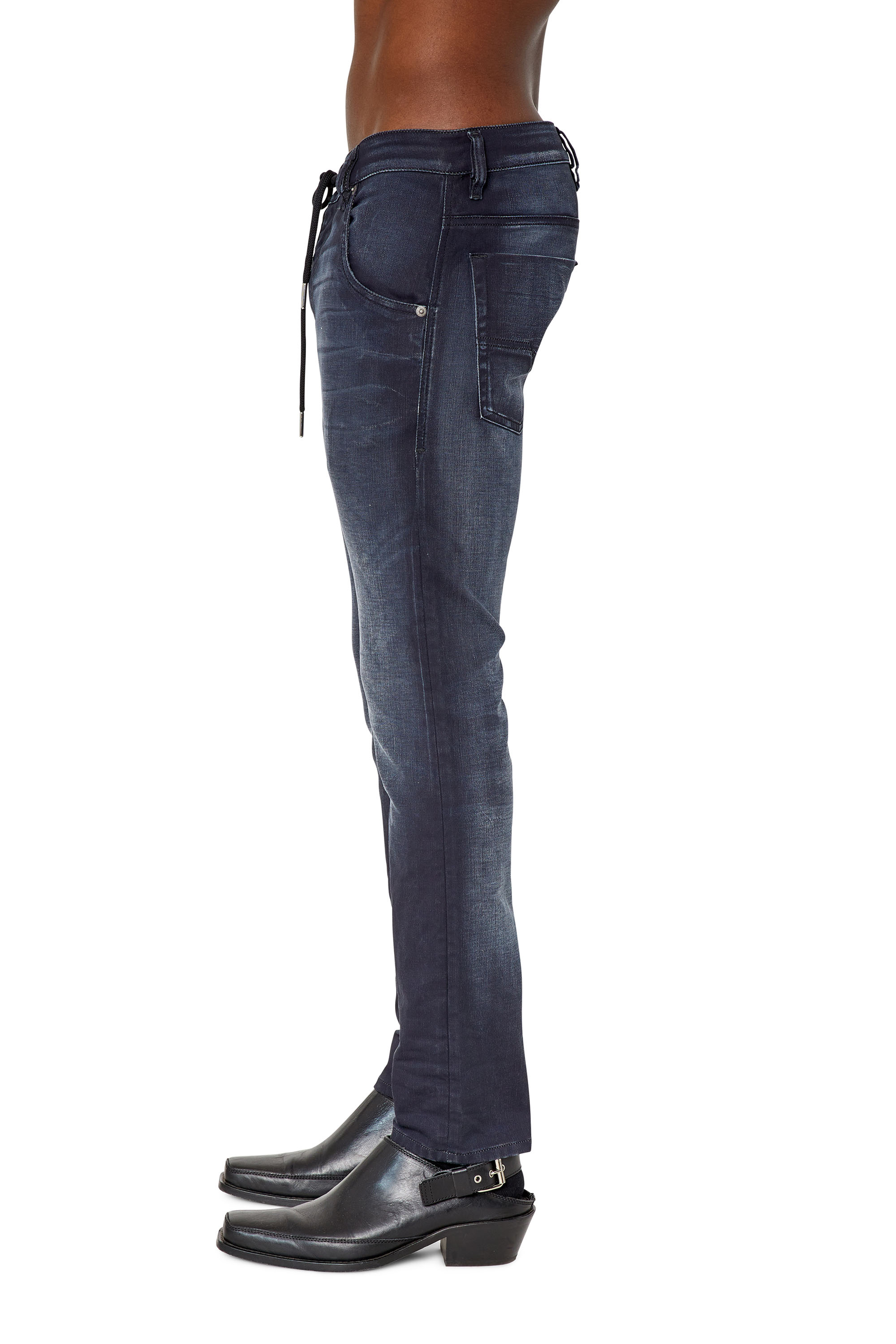 Diesel - Krooley JoggJeans® 068CR Tapered, Black/Dark grey - Image 4