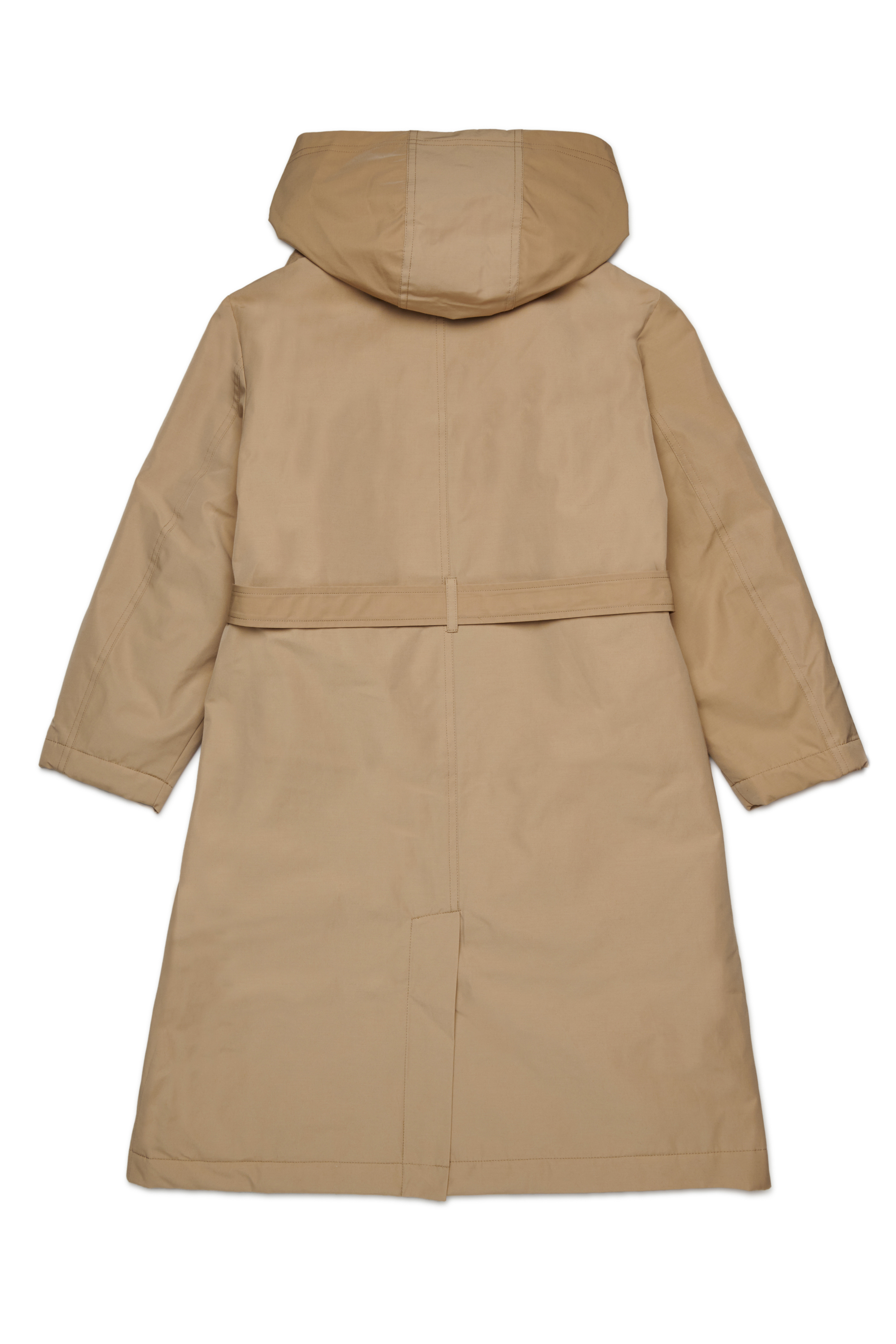 Diesel - JMARLONFEM, Woman's Cotton-blend trench with hood in Light Brown - 2