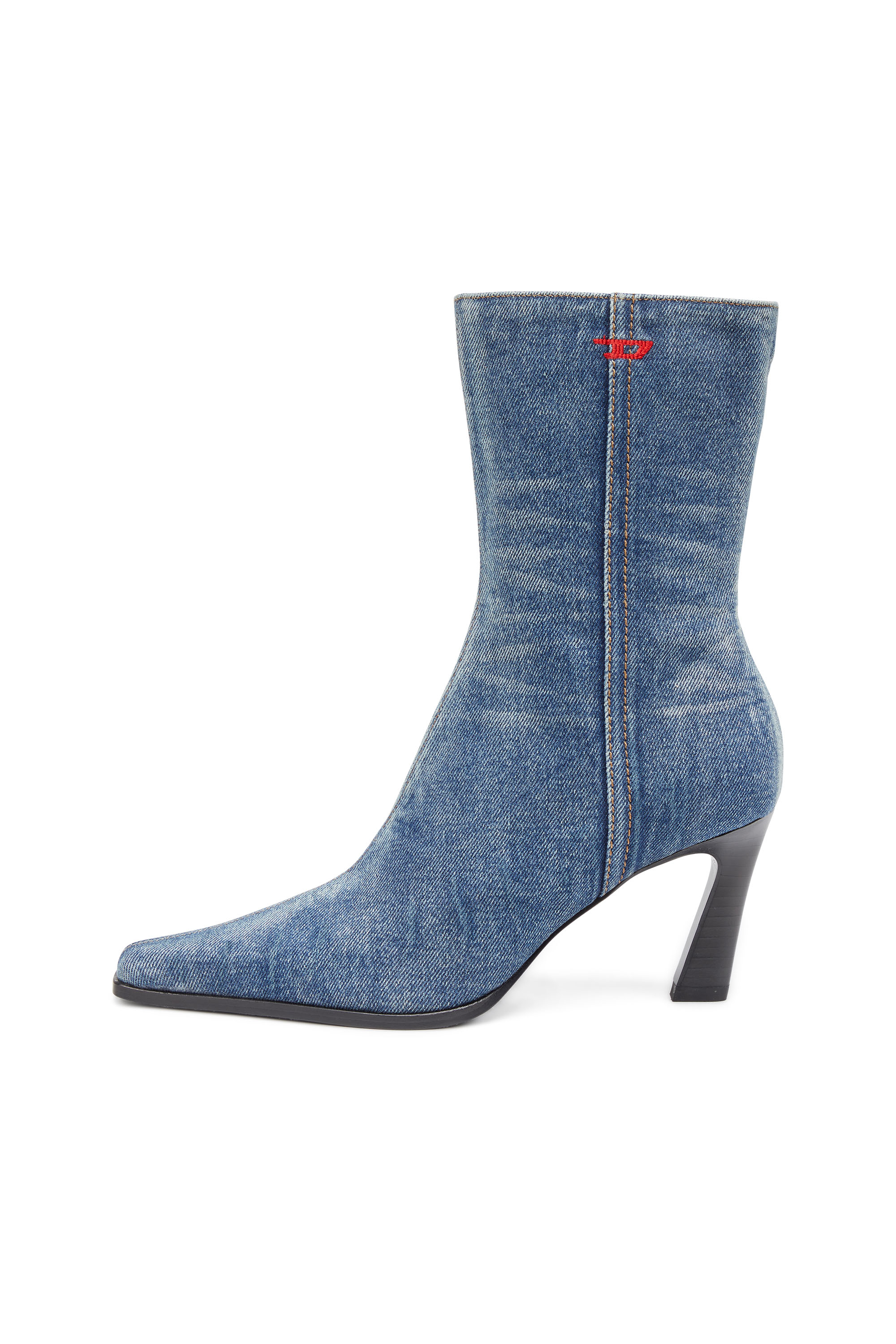 Diesel - D-ALLAS BT, Woman's D-Allas-Ankle boot in washed denim in Blue - 2