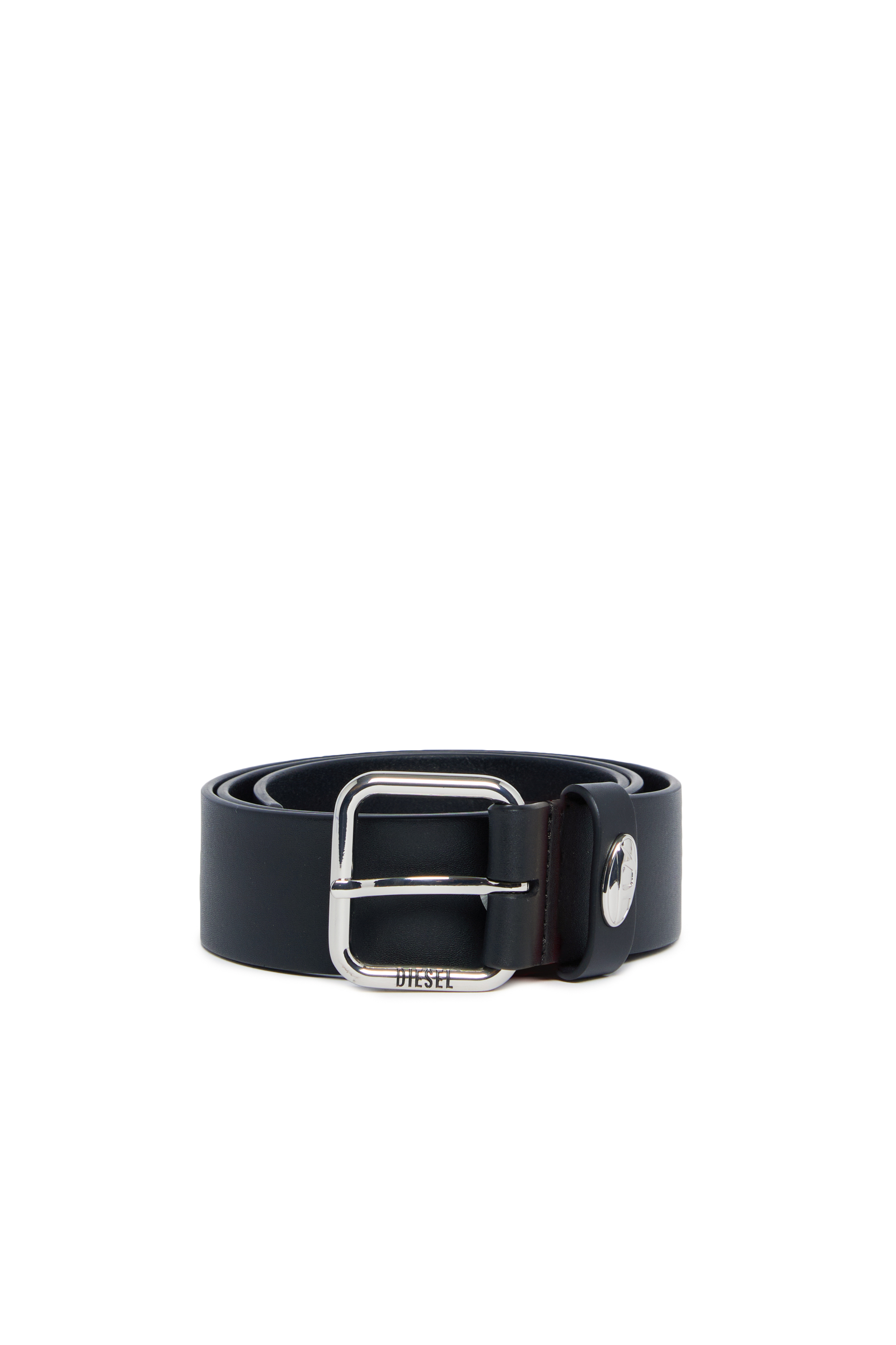 Diesel - BTOUCHTURE, Man's Leather belt in Black - 1