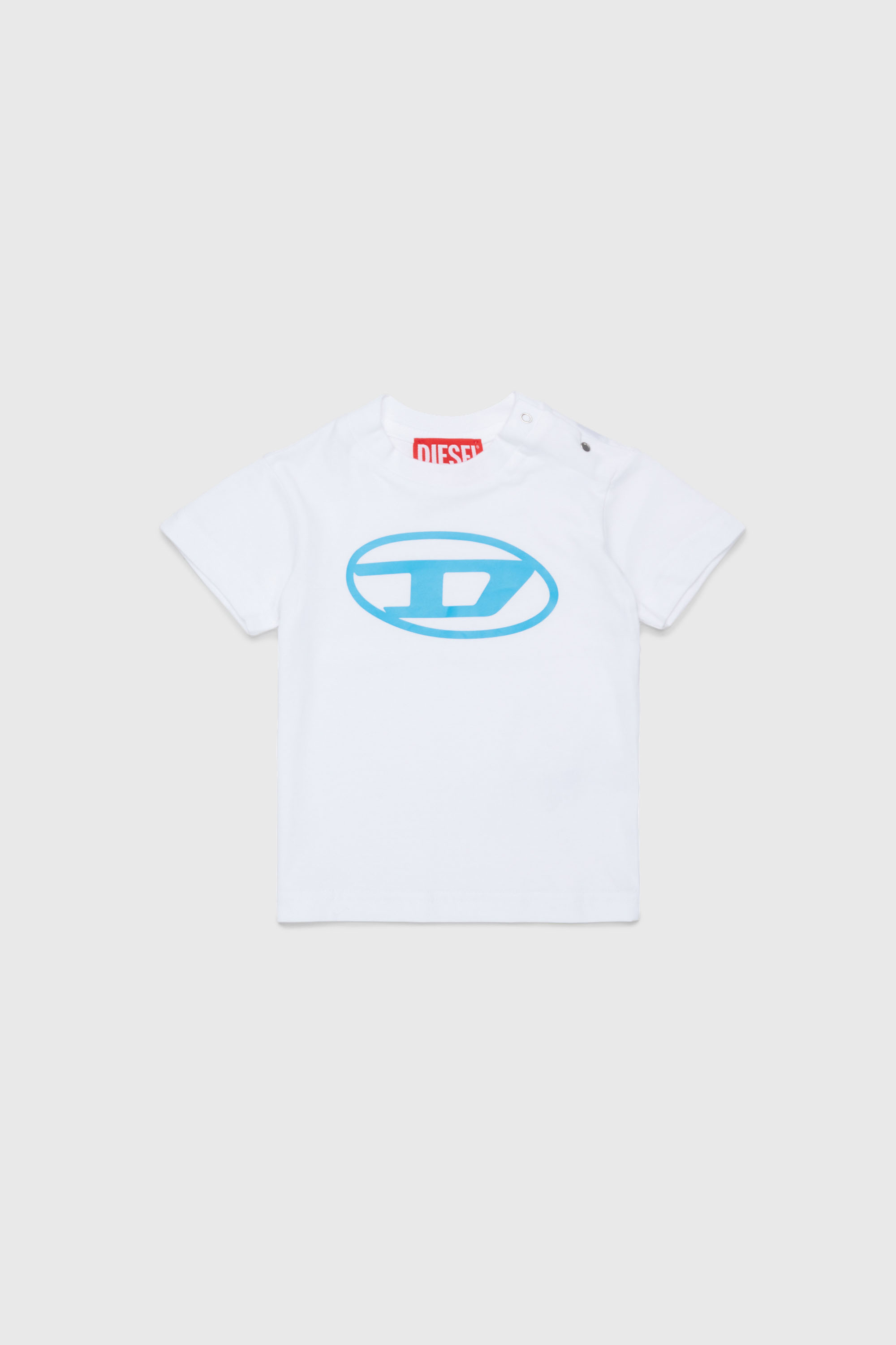Cotton T-shirt with Oval D print