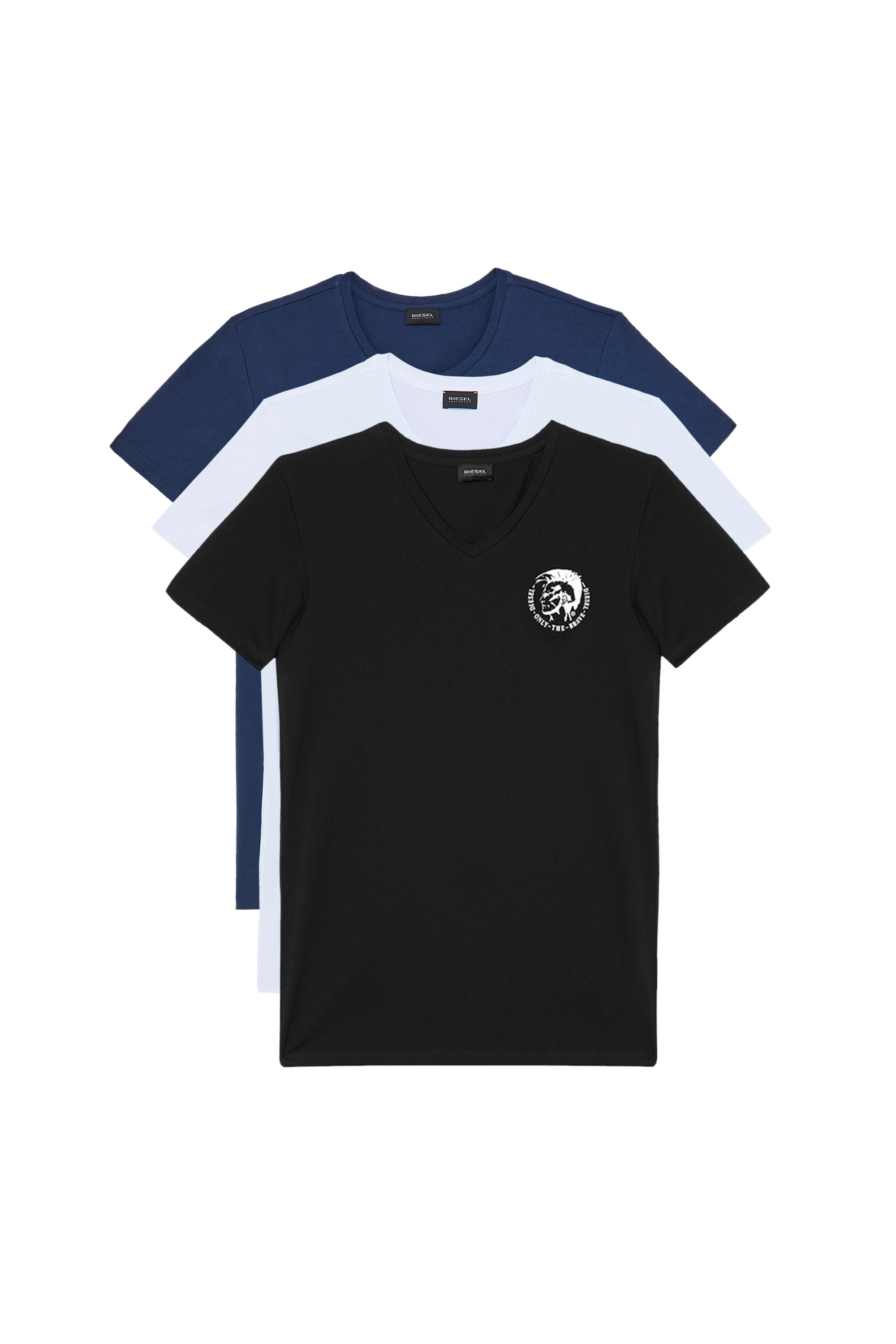 UMTEE-RANDALTHREEPAC, Black/Blue - Tops