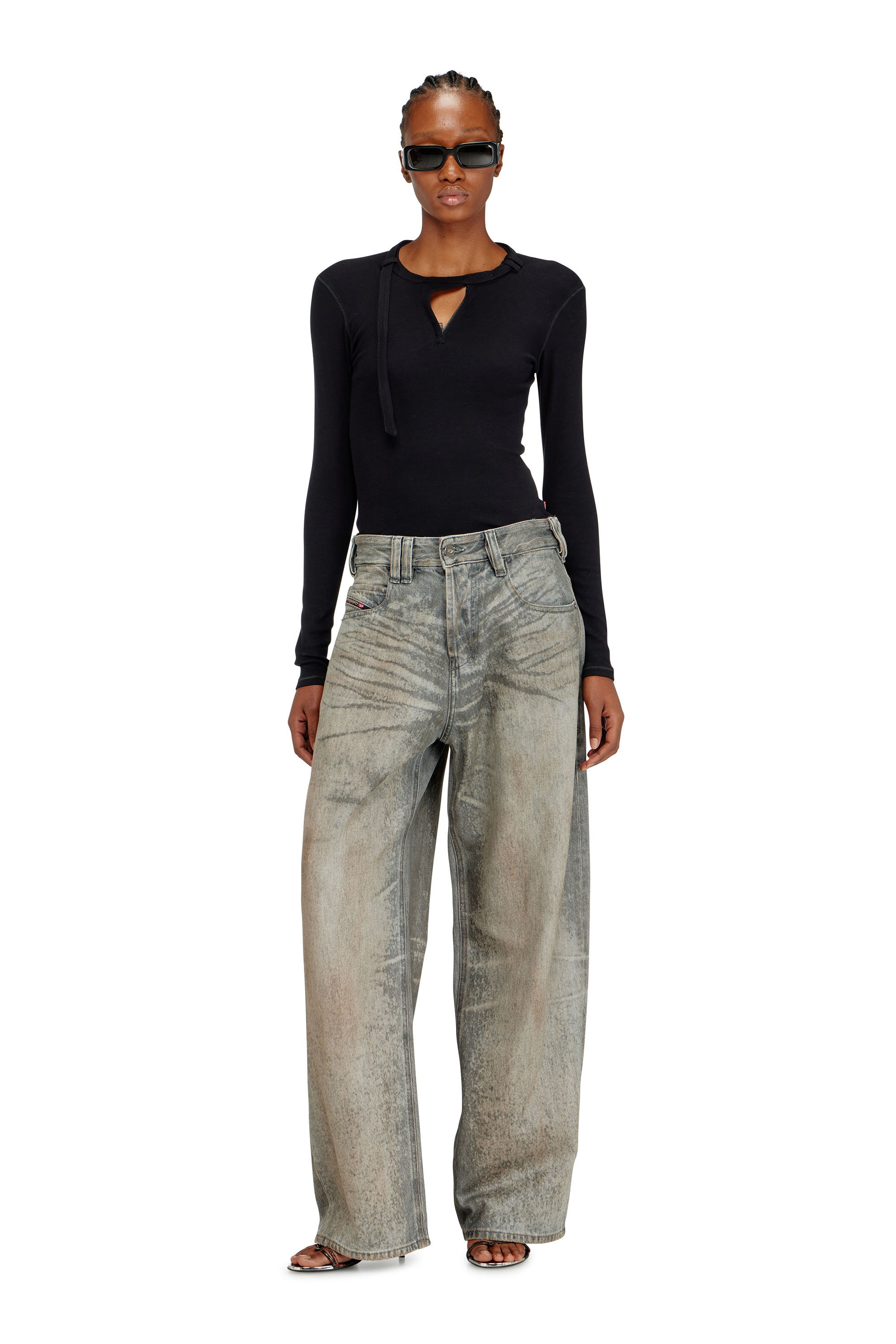 Diesel - Unisex's Relaxed Jeans 1997 D-Enim-M 09P24, Grey - 7