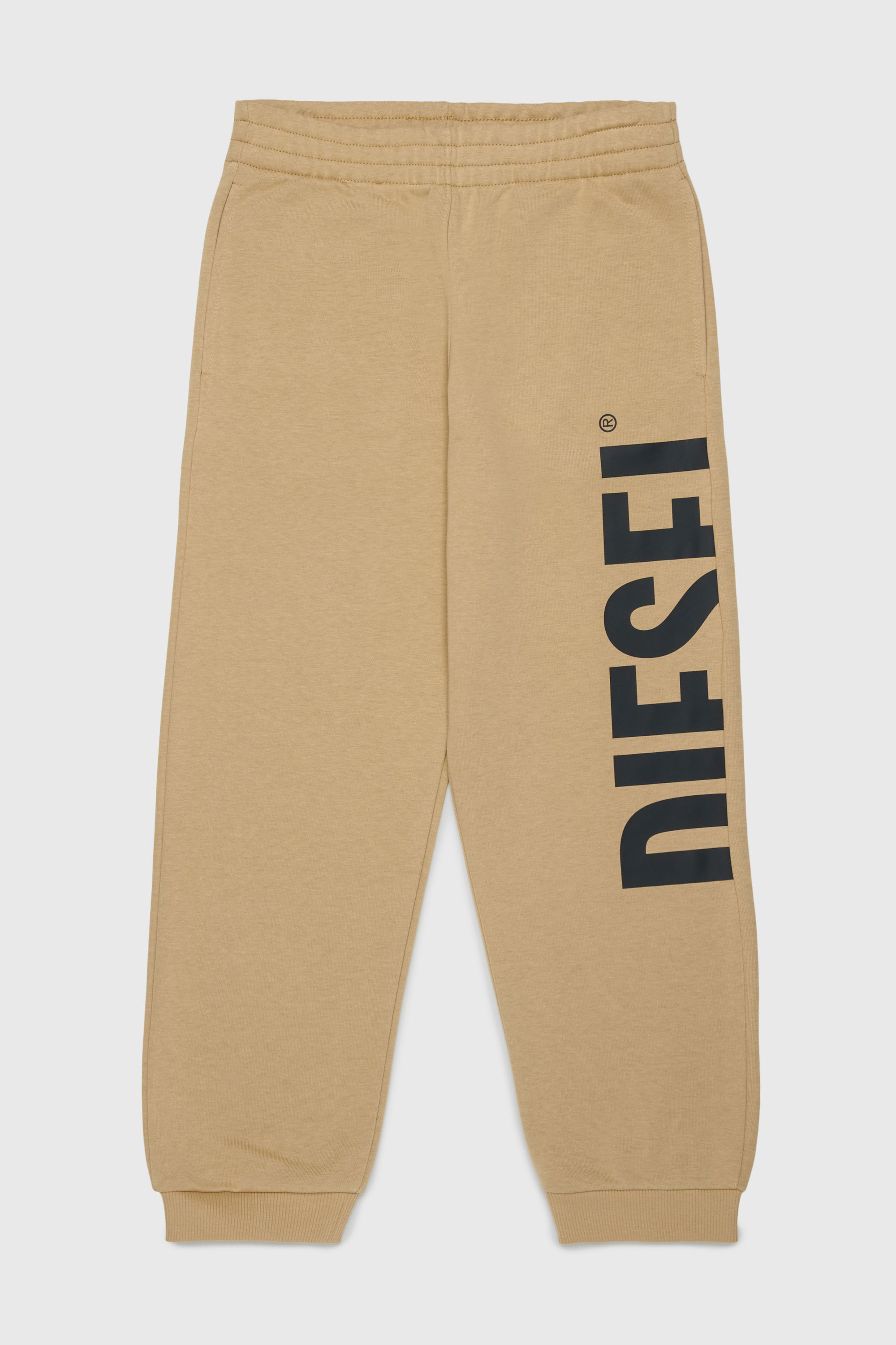 Sweatpants with cut-off logo print