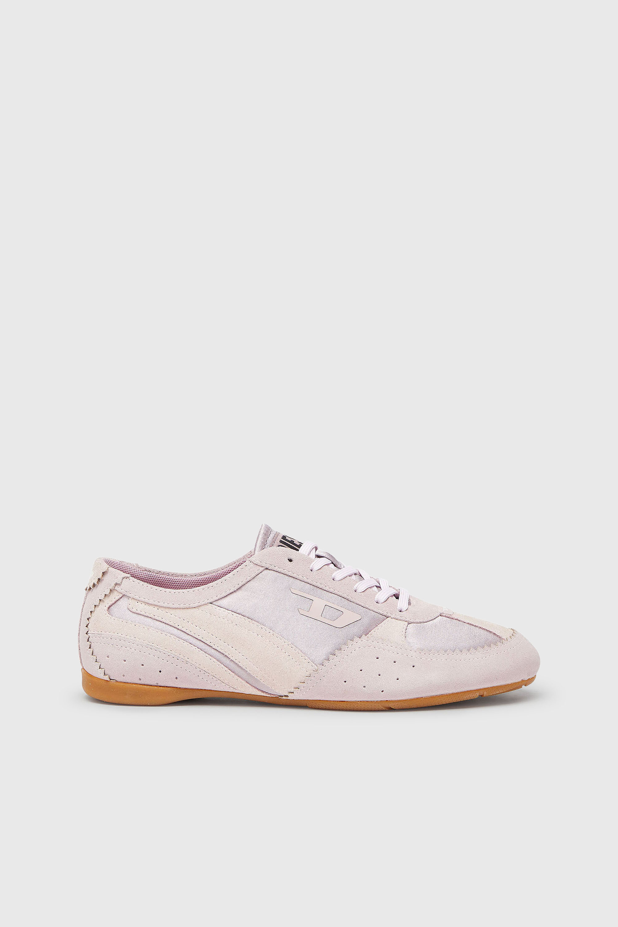D-Mile-Flat sneakers with suede overlays