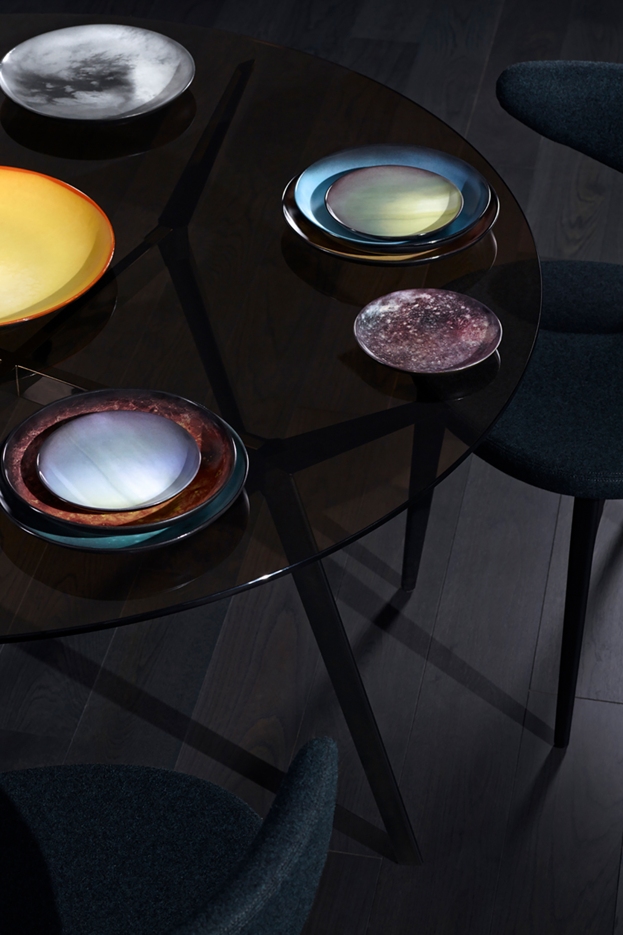 Diesel - 10821 COSMIC DINER, Unisex's Porcelain dinner plate "callisto" in Brown - 2