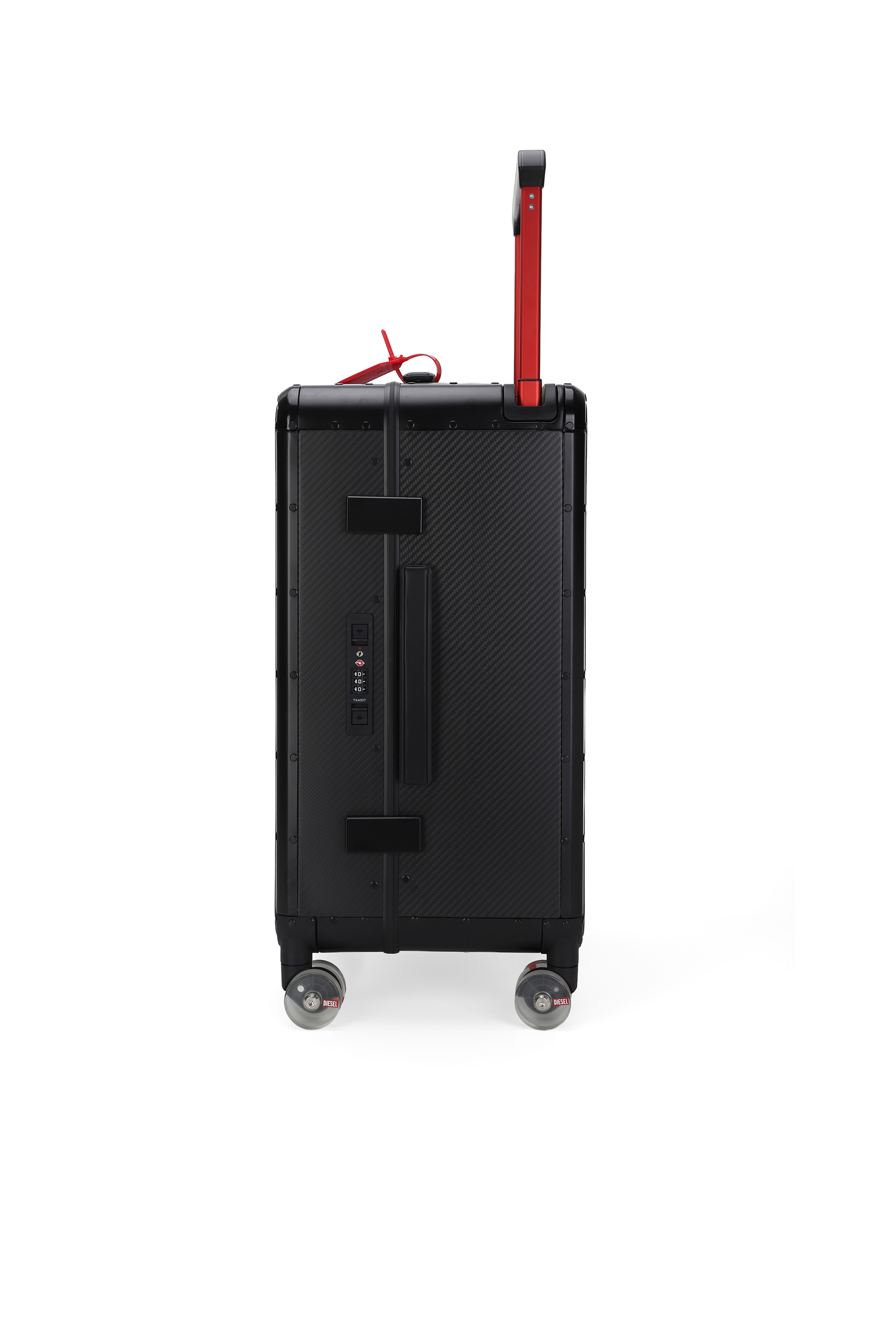 Diesel - DSL CARBON FIBER TROLLEY-BLACK- DSL001, Unisex's Carbon fiber suitcase size M in Black - 3