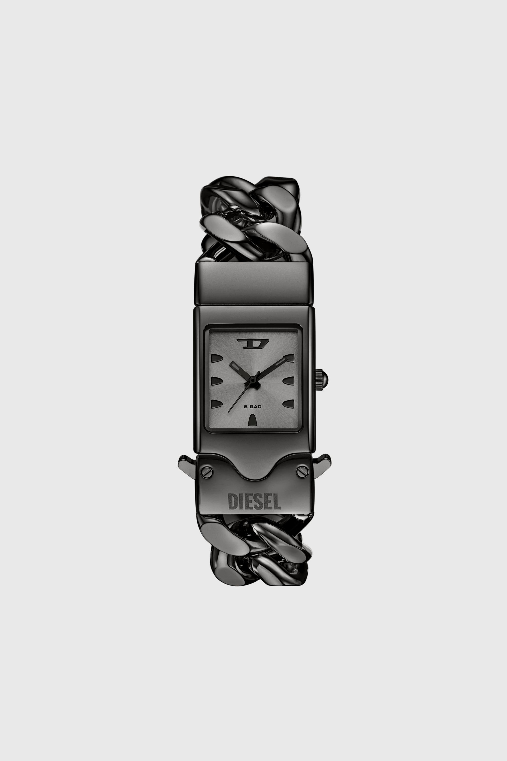 Closer in gunmetal stainless steel watch
