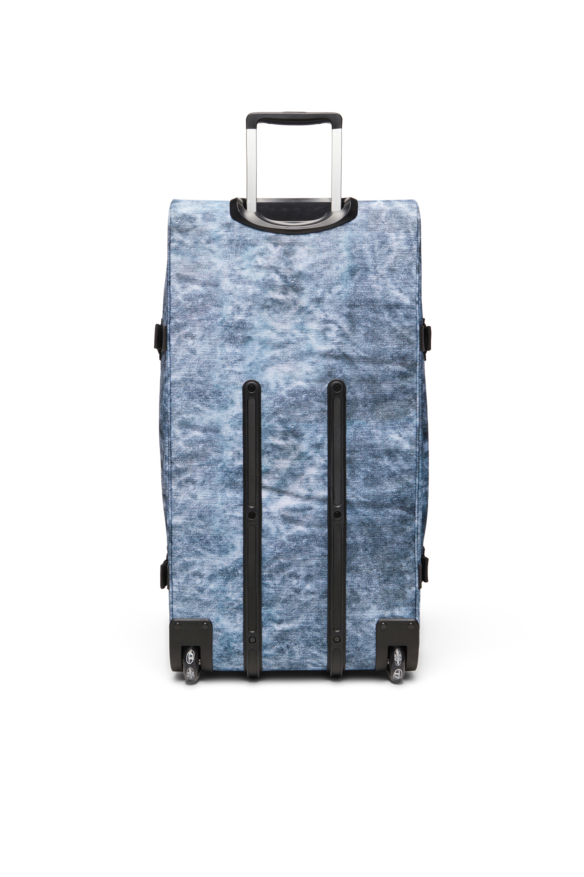 Diesel - DIESEL TRANSIT'R L, Unisex's Travel trolley in trompe l'oeil denim in Blue - 2