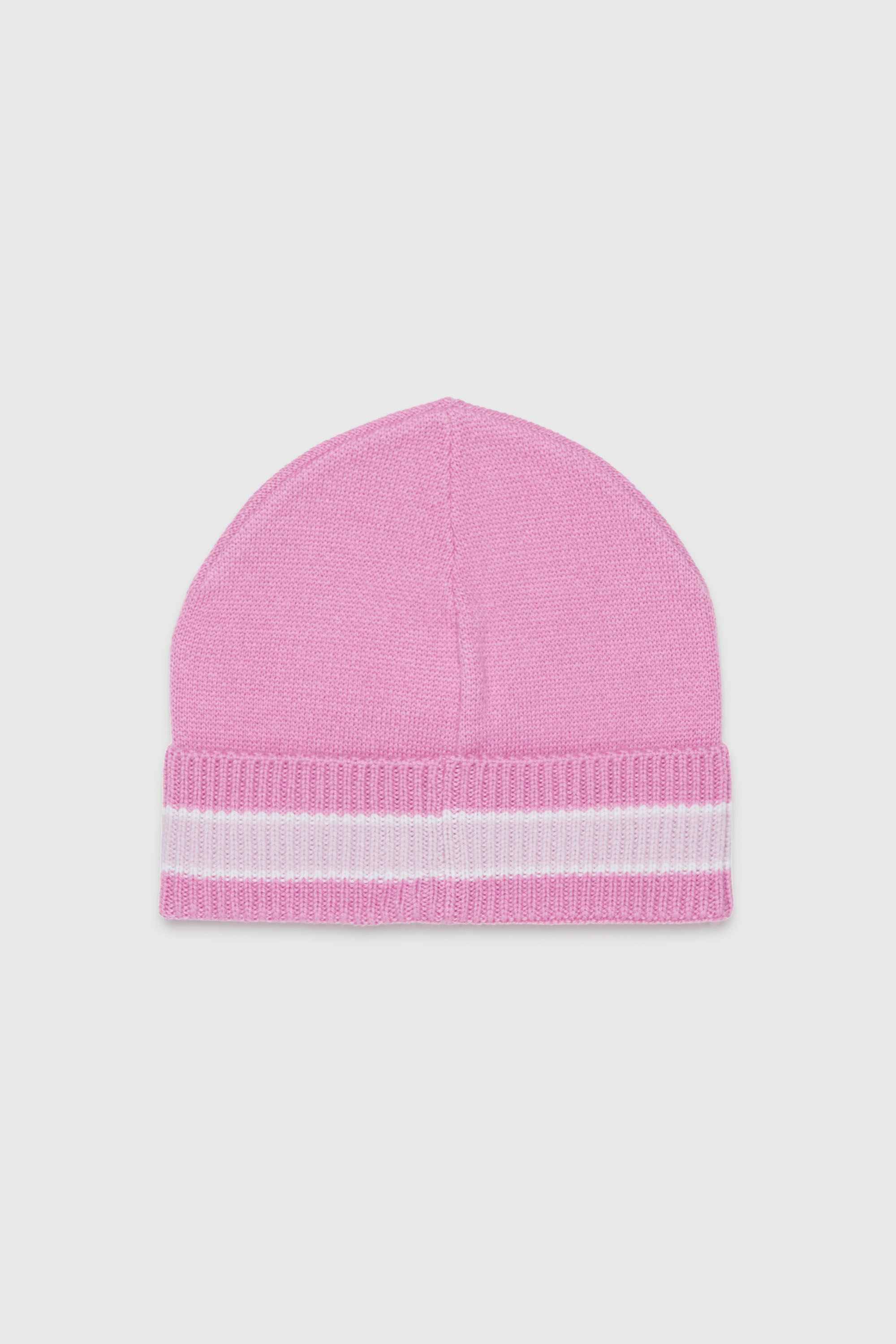 Diesel - FMOB, Unisex's Striped beanie in wool blend in Pink - 2