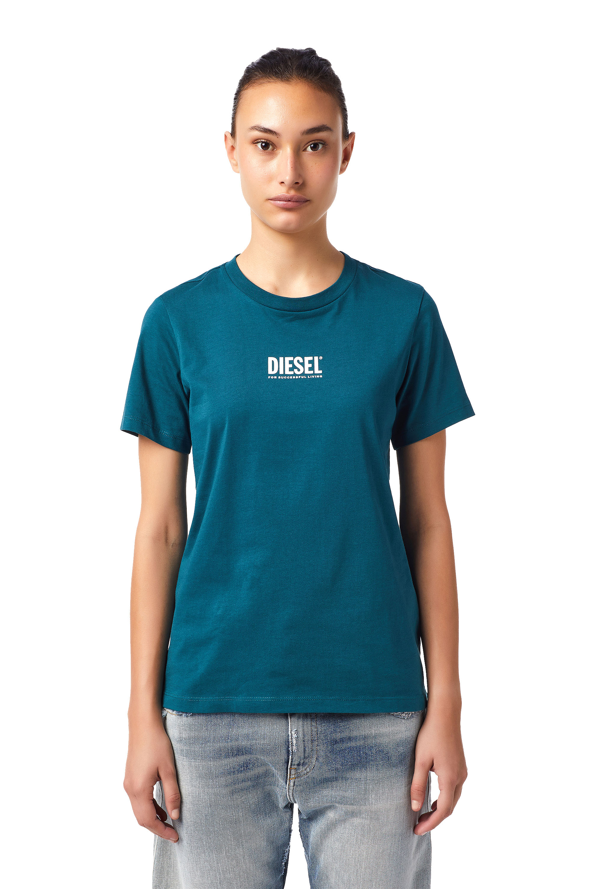 T-SILY-ECOSMALLOGO, Water Green - T-Shirts