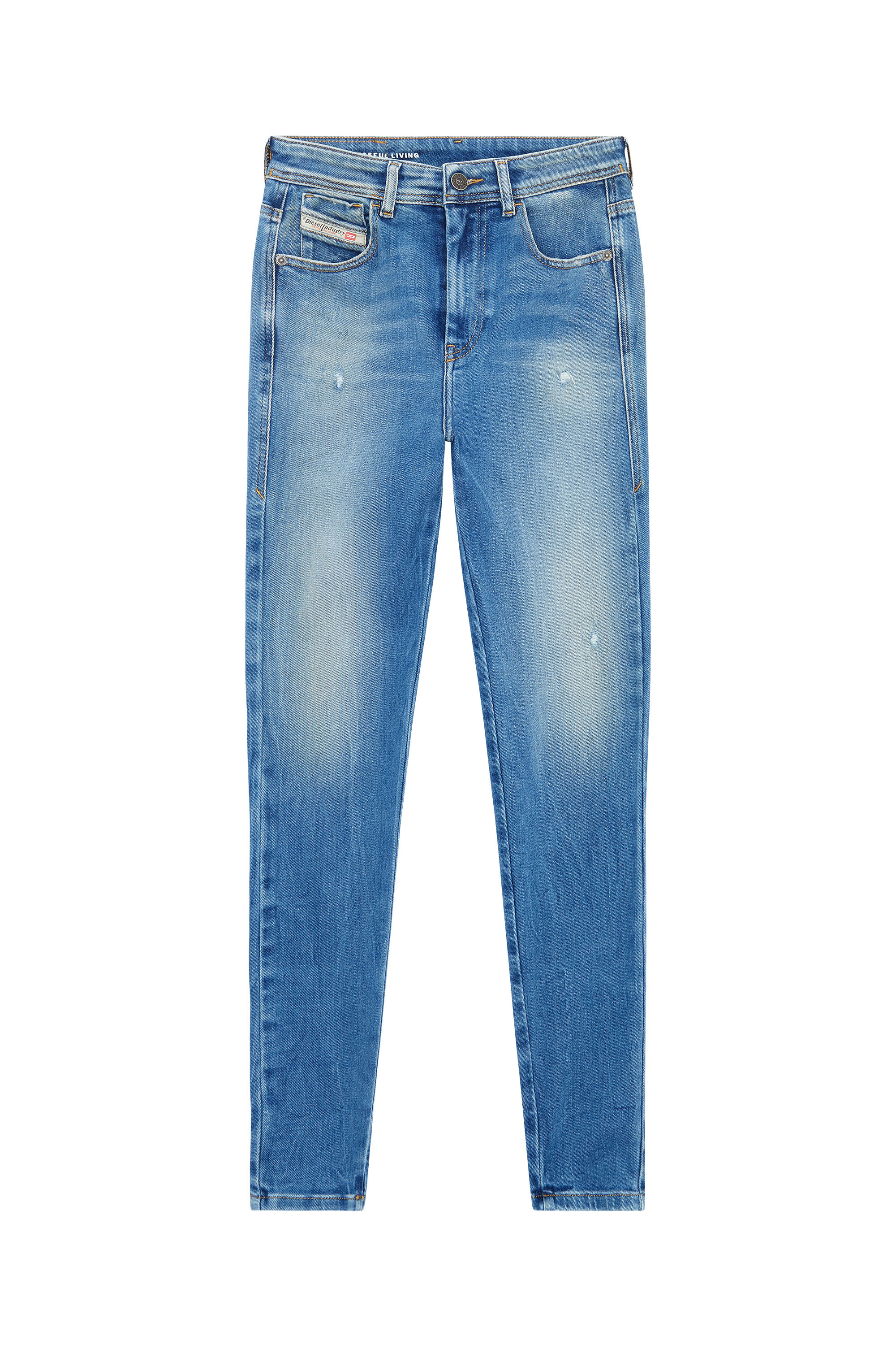 Diesel - Super skinny Jeans 1984 Slandy-High 09E91, Light Blue - Image 5