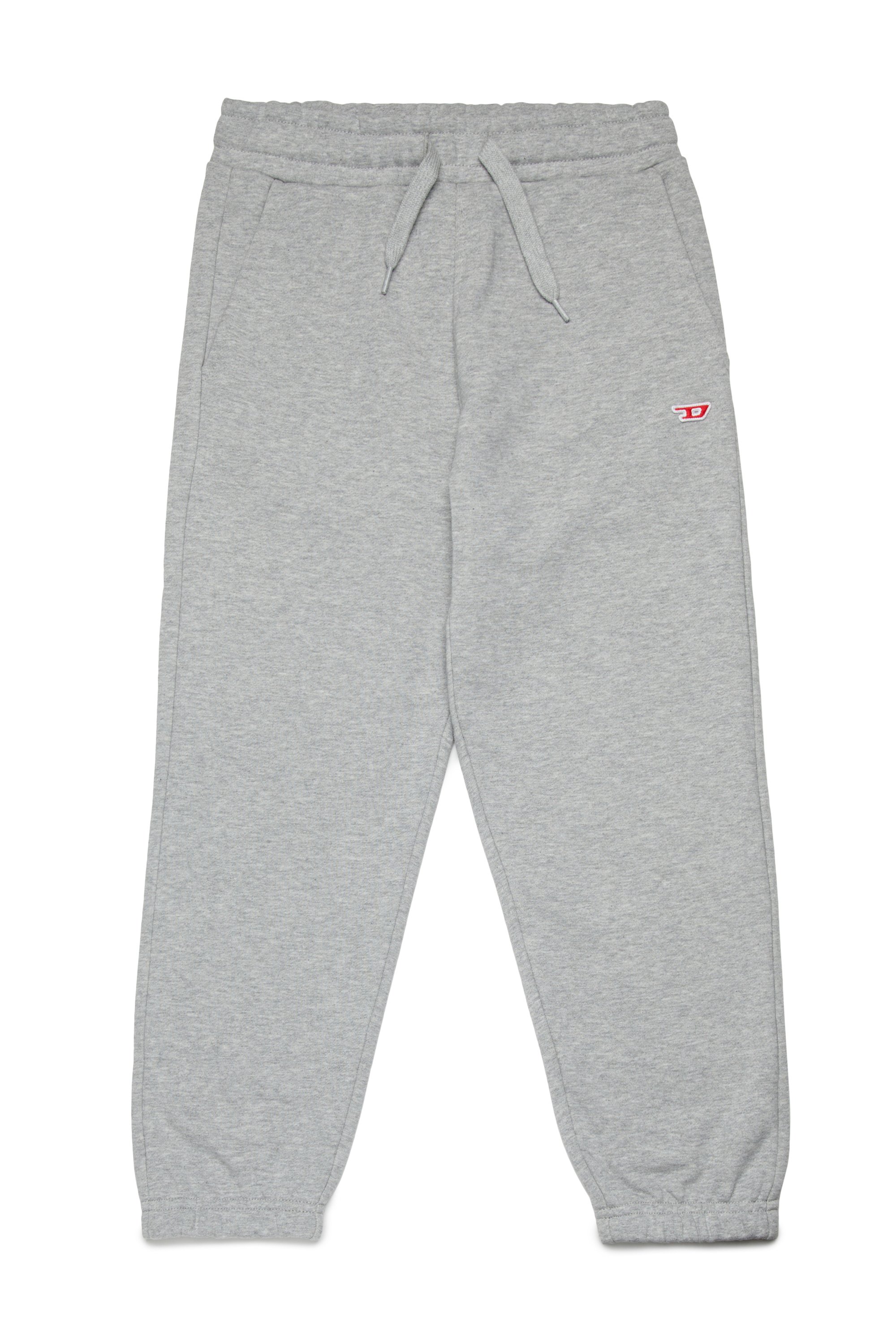 Diesel - PGINND, Unisex's Sweatpants with D logo patch in Grey - 1