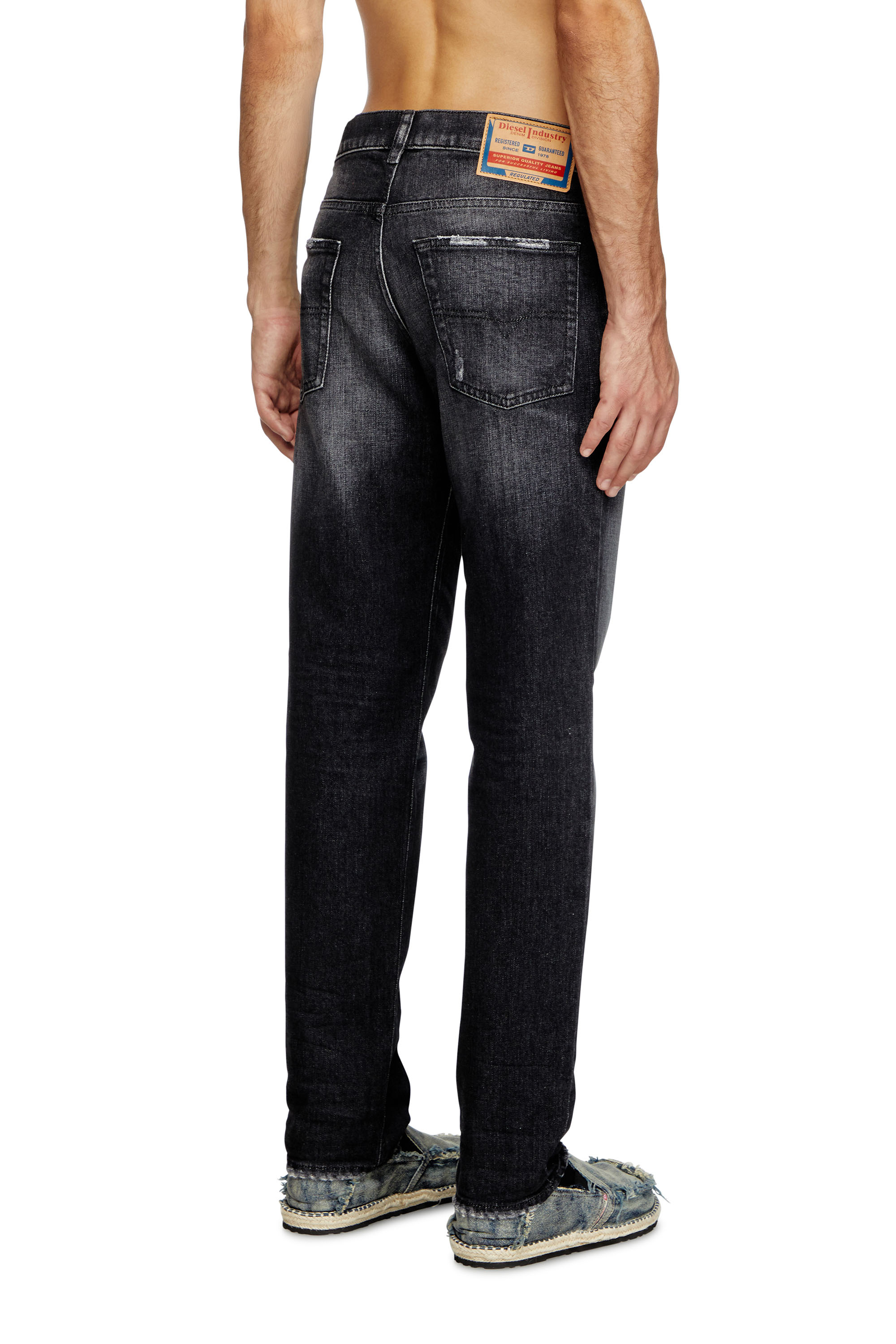 Diesel - Man's Regular Jeans 2023 D-Finitive 09L50, Black/Dark grey - 3