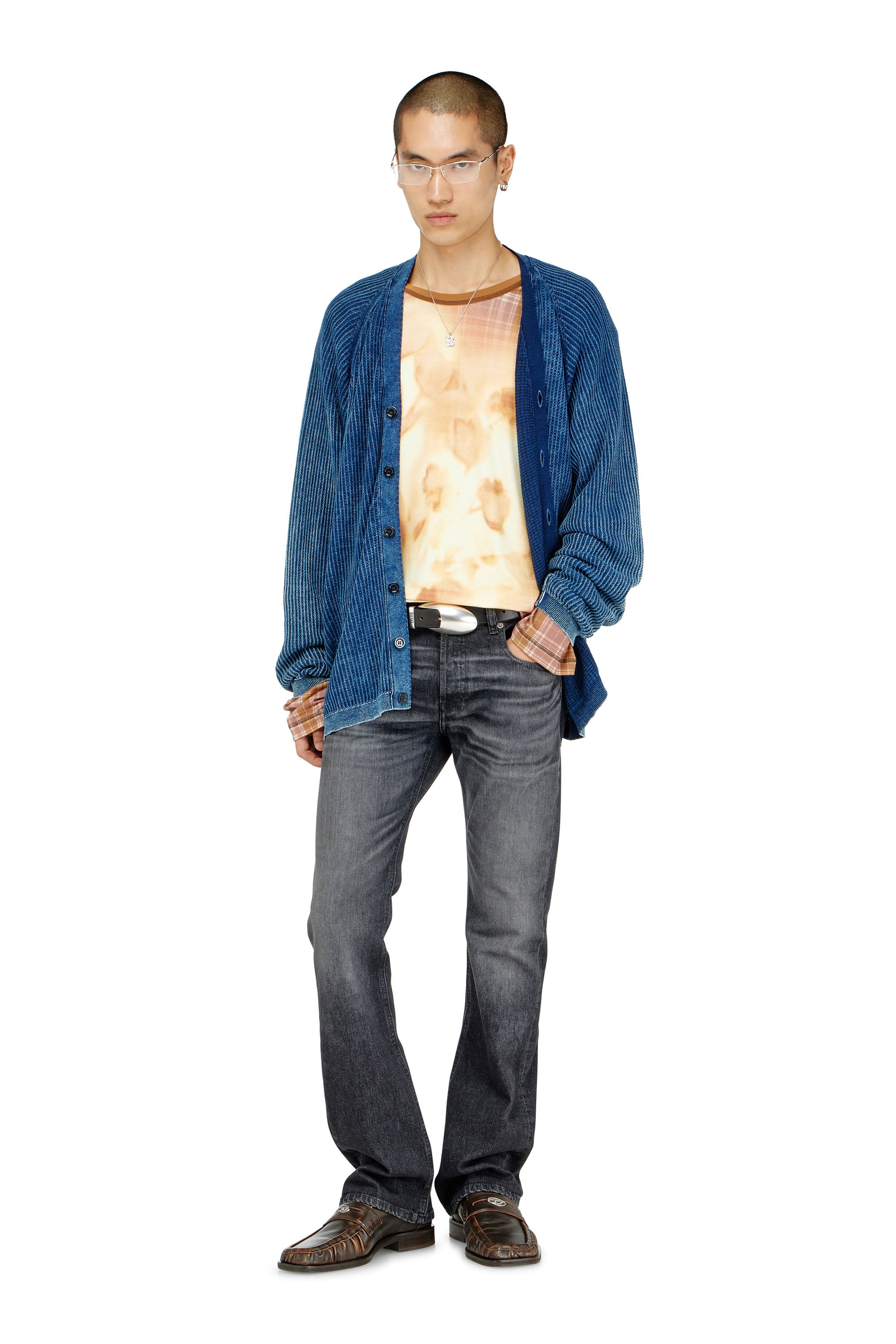 Diesel - Man's Bootcut Jeans 2007 Zatiny 09N48, Black/Dark grey - 2