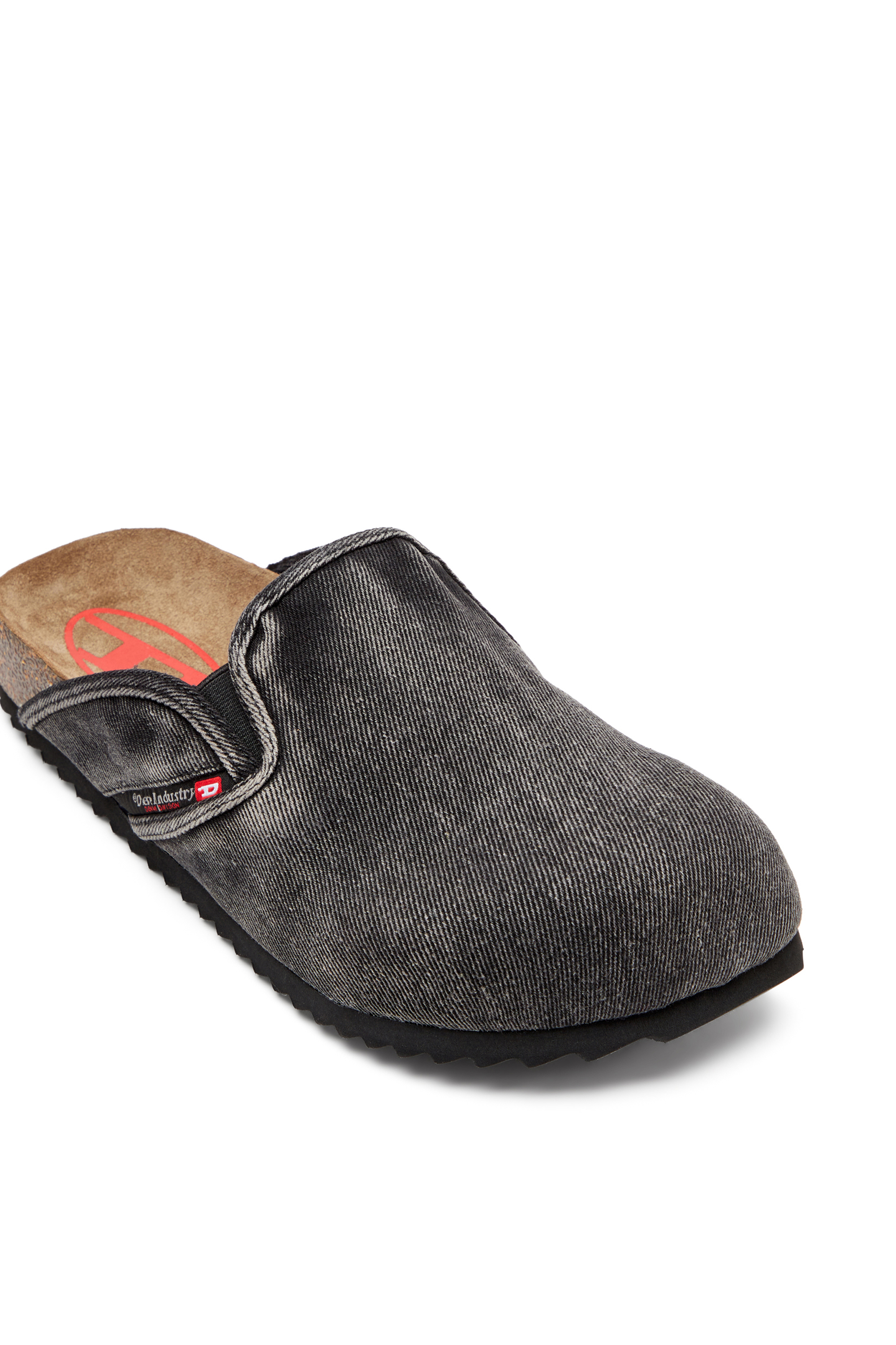 Diesel - D-WOODSTOCK SLIP-ON, Man's Denim mules in Black - 6