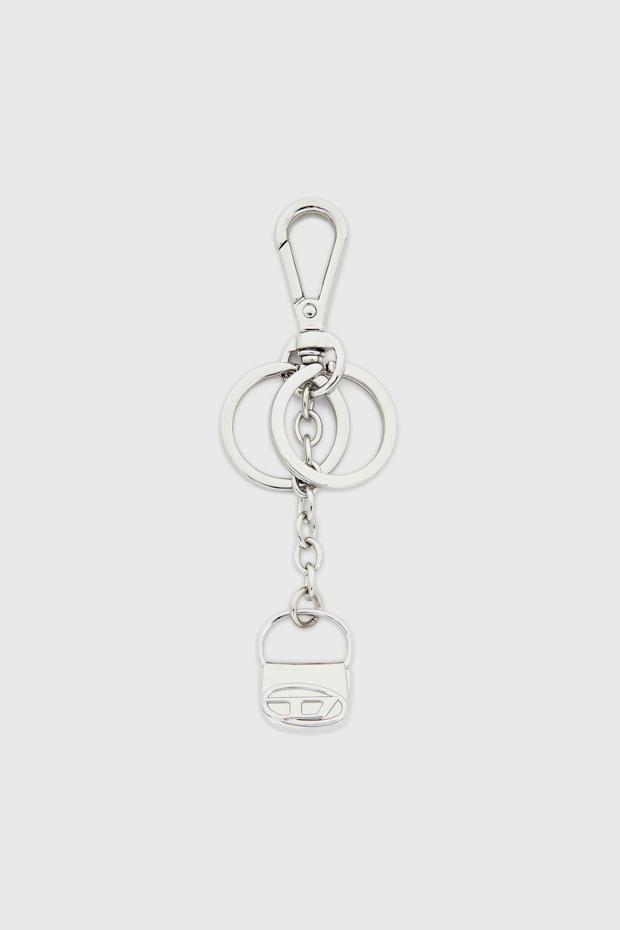 Metal keyring with 1DR bag charm