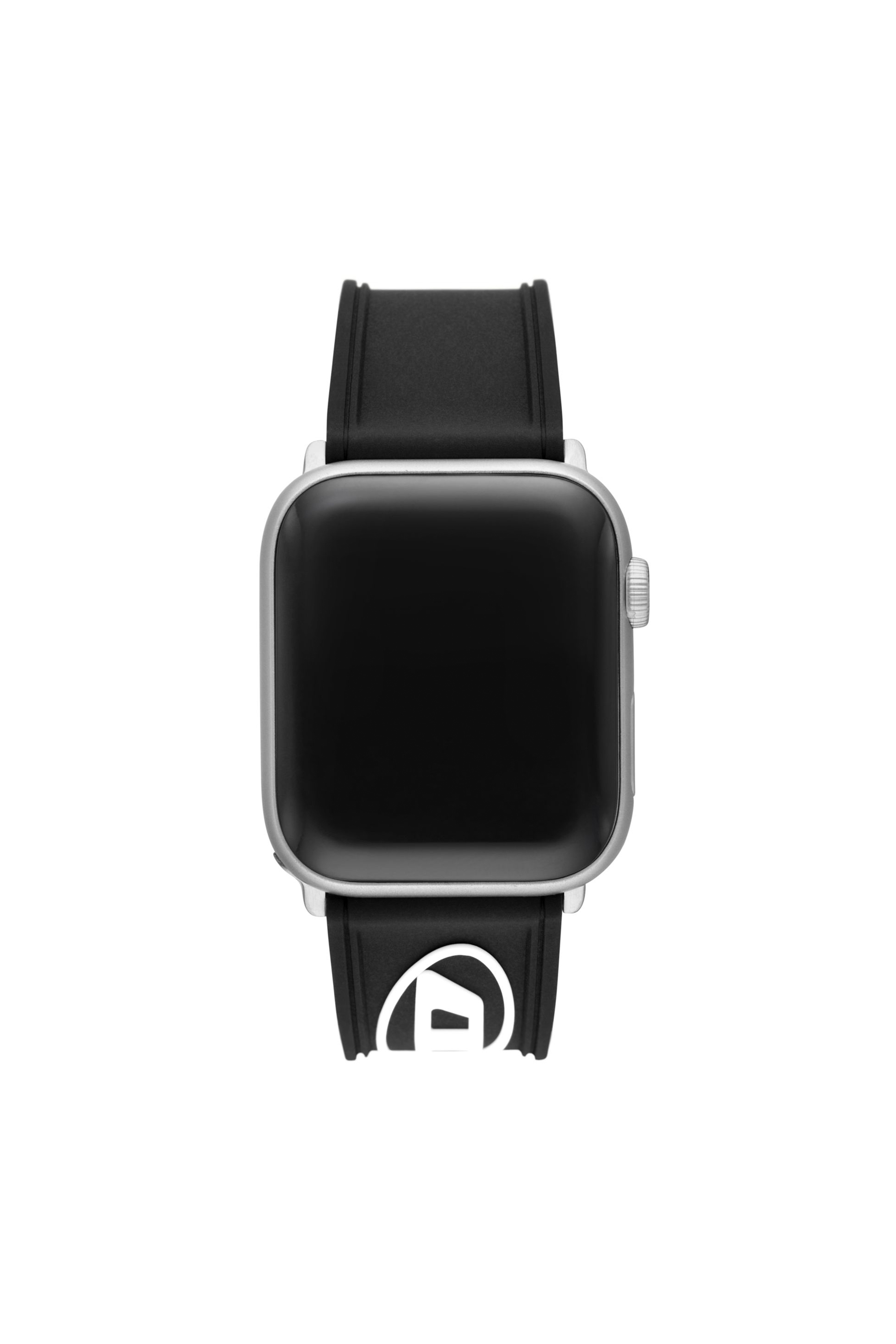 Diesel - DSS0018, Unisex's Black silicone band for apple watch®, 42/44/45/49mm in Black - 2