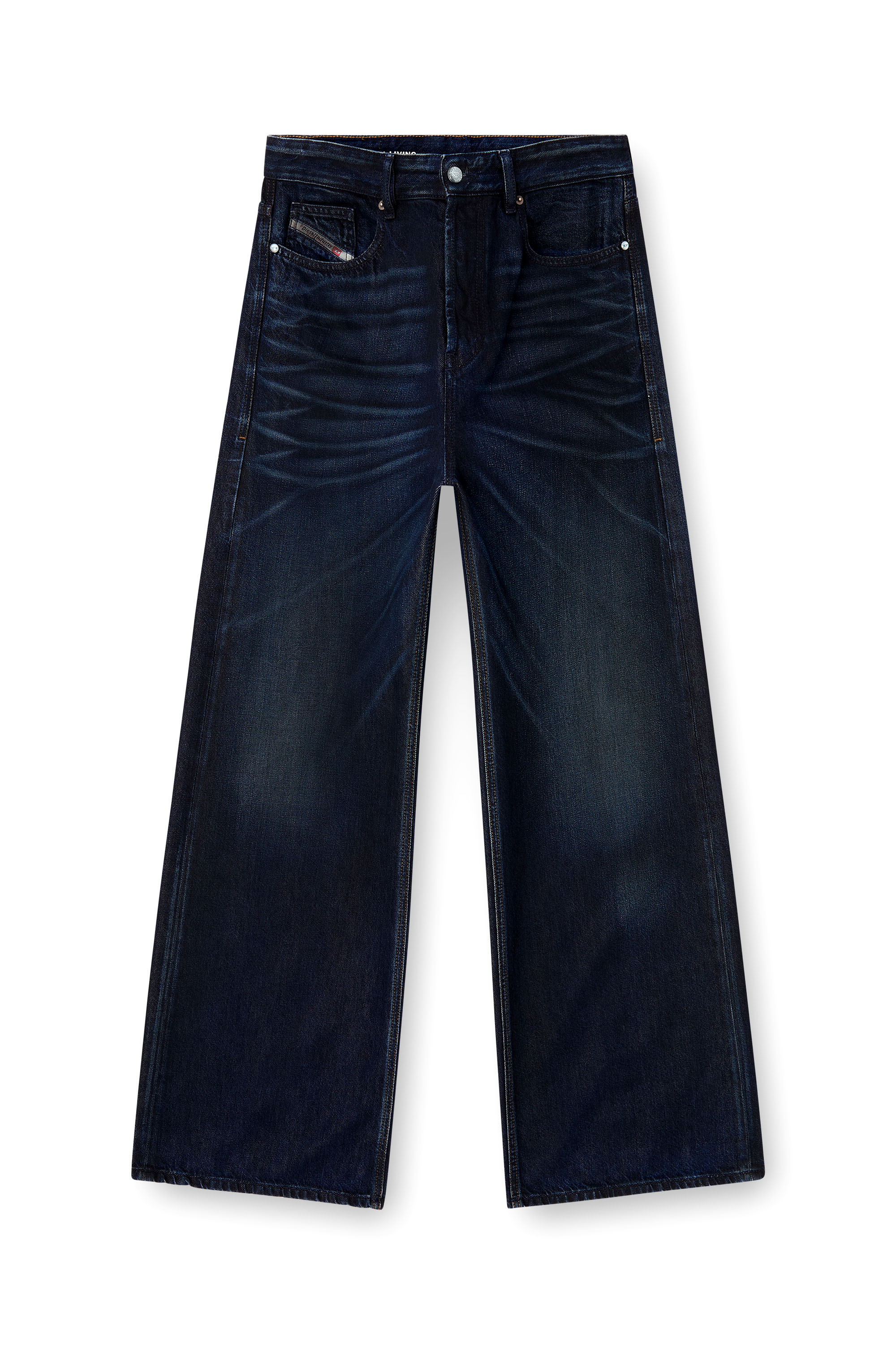 Diesel - Man's Relaxed Jeans D-Rise 09N21, Dark Blue - 3