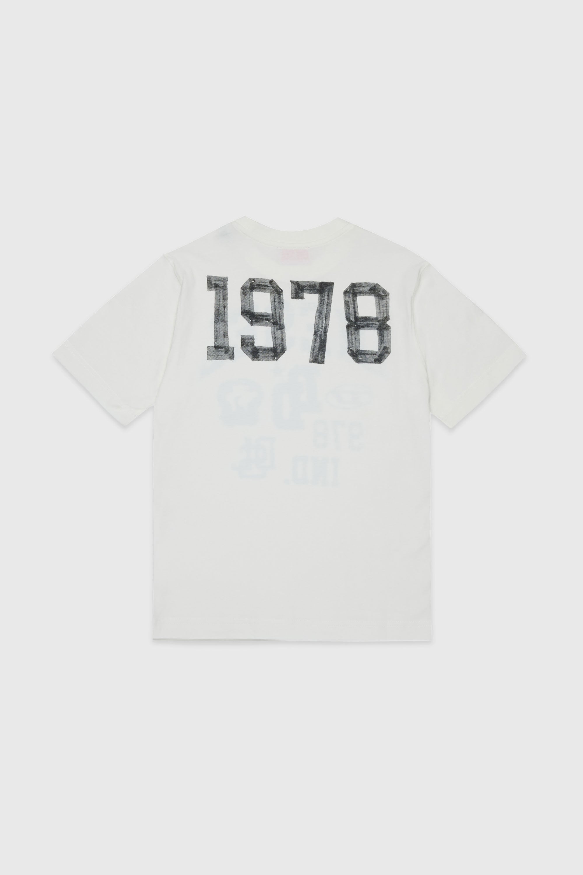 Diesel - TBAND OVER, Man's Cotton T-shirt with varsity graphics in White - 2