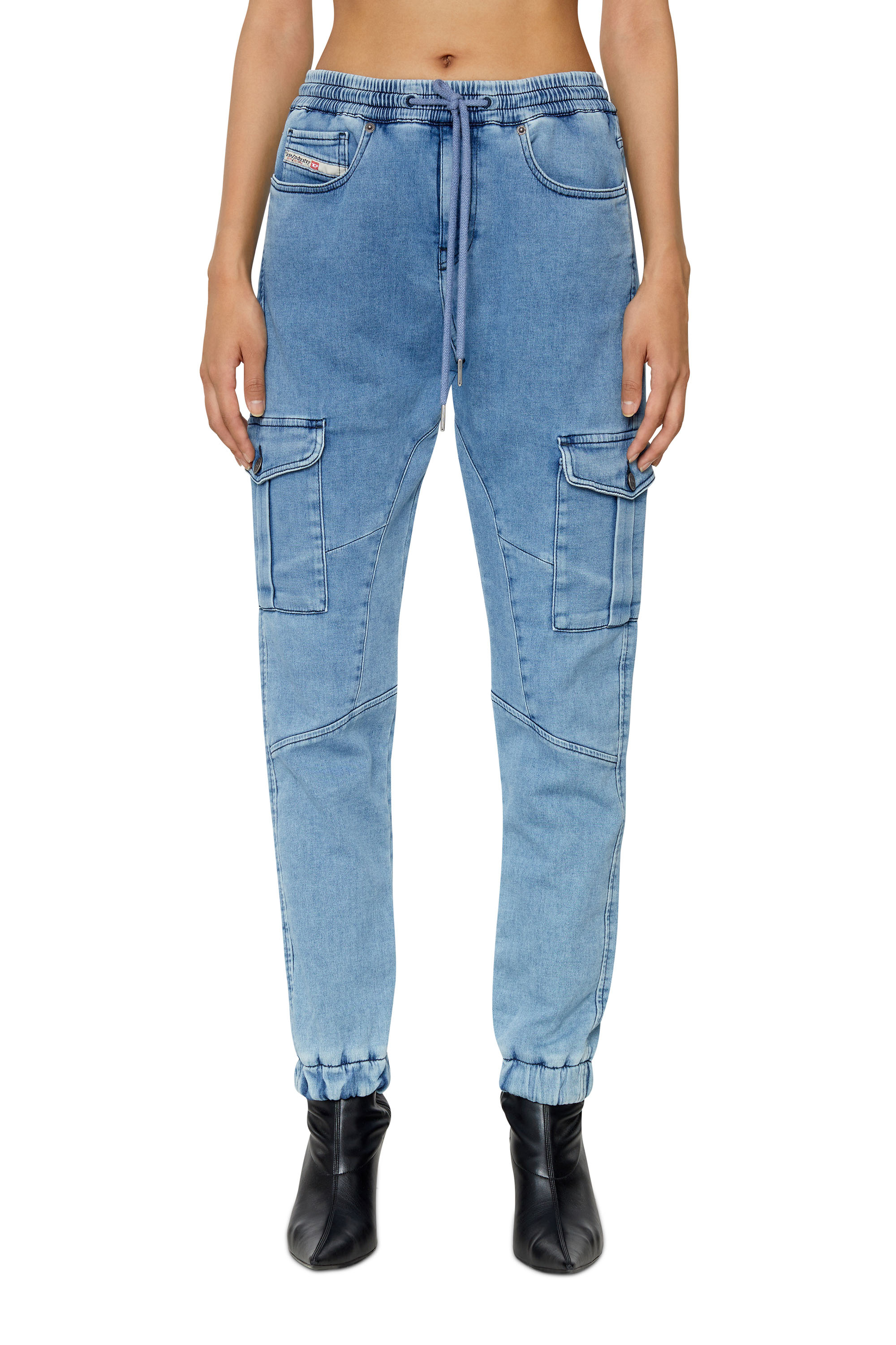 Diesel - D-Ursy Track Denim 069ZR Slim, Light Blue - Image 1